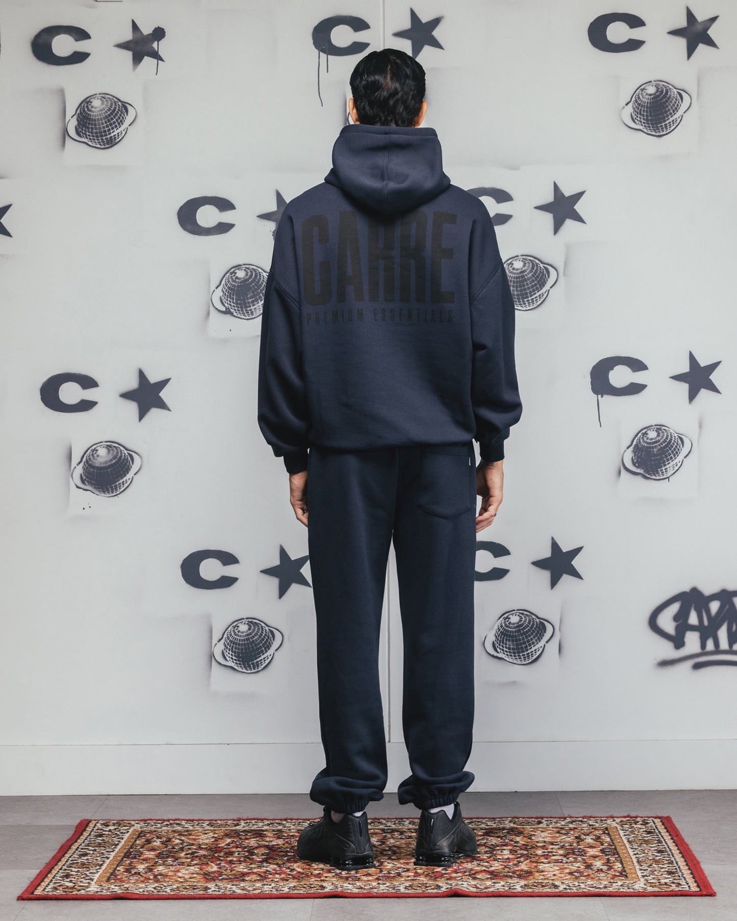 Carre Premium Essentials Hoodie Steel/Black