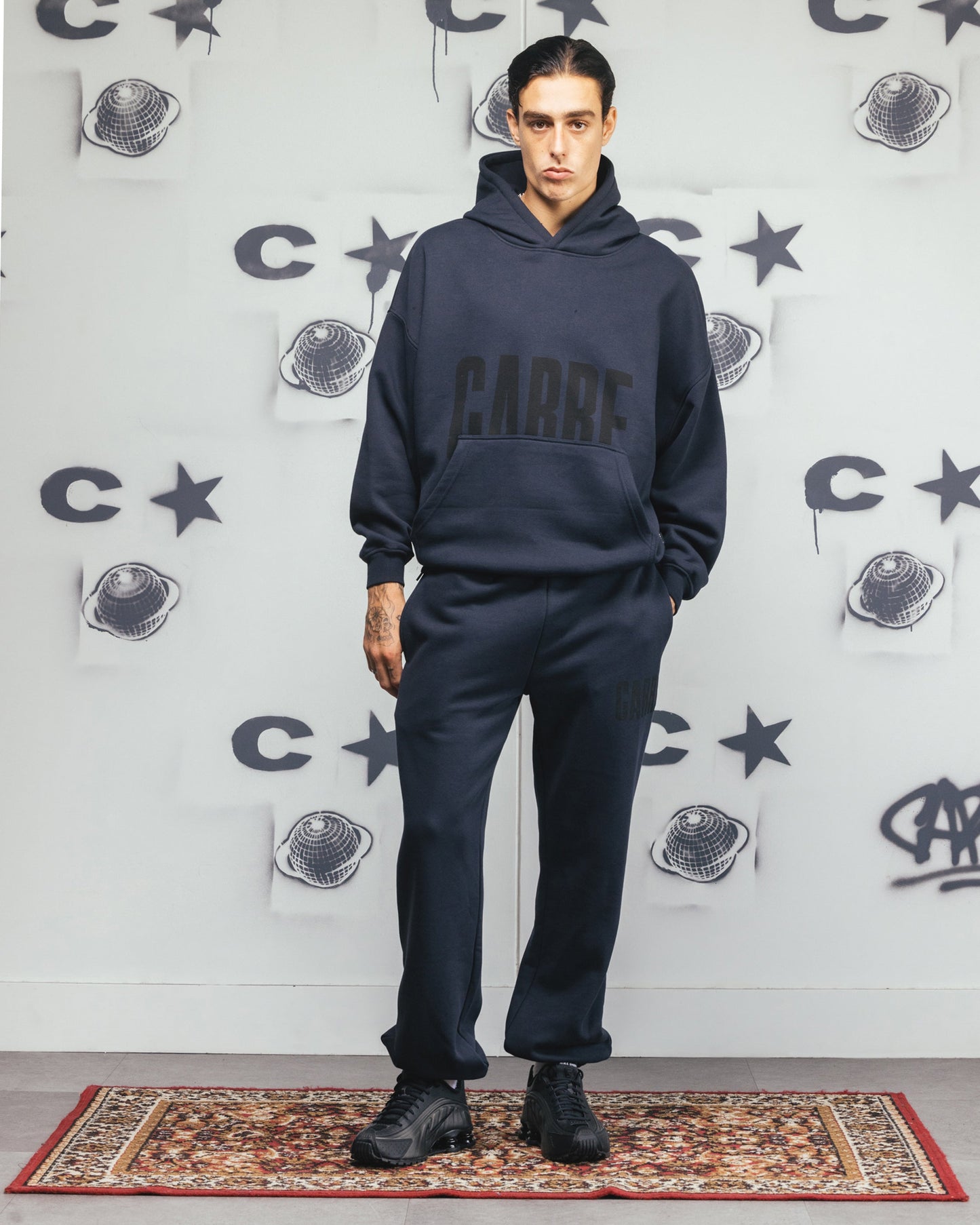 Carre Premium Essentials Hoodie Steel/Black