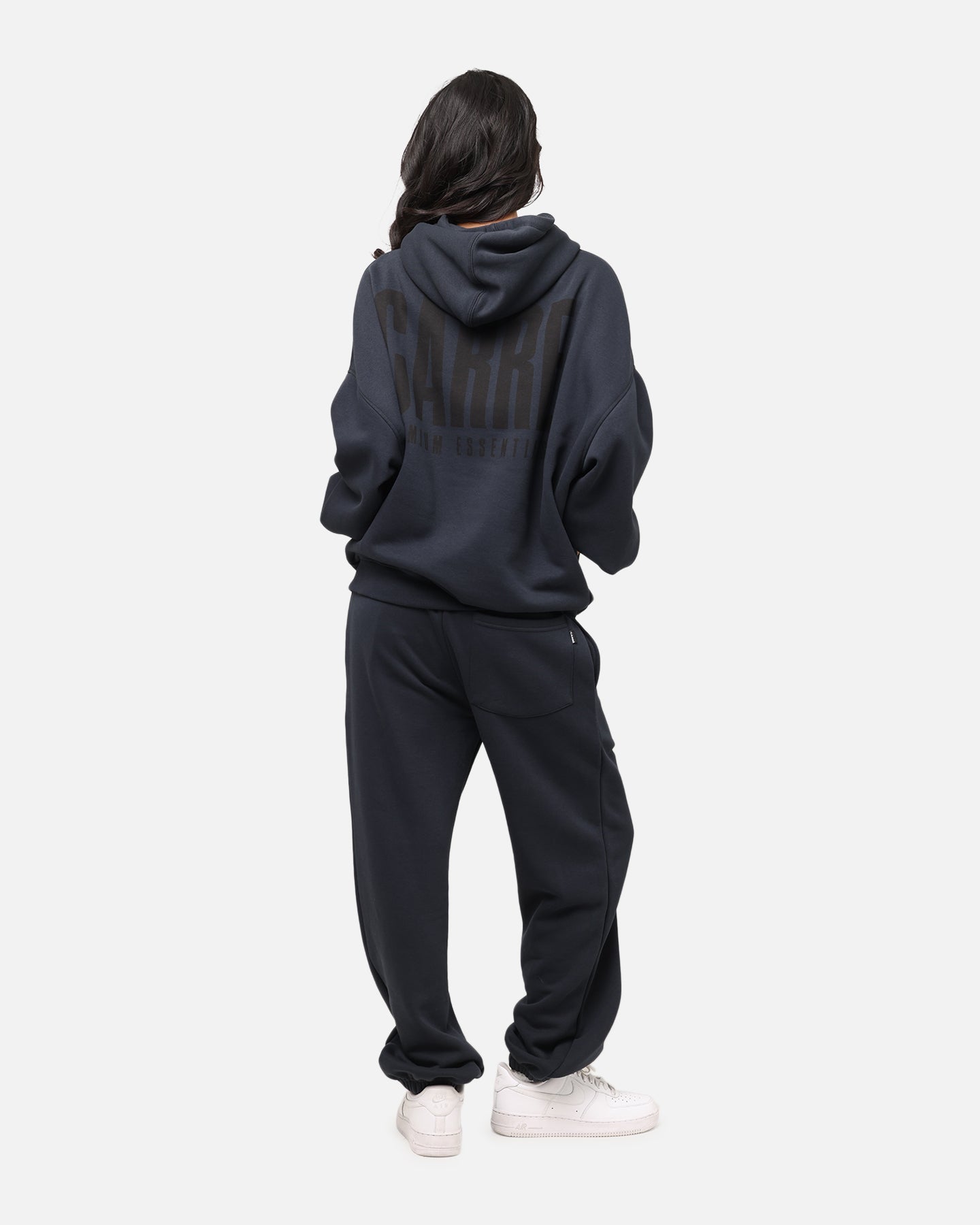 Carre Premium Essentials Hoodie Steel/Black Style001