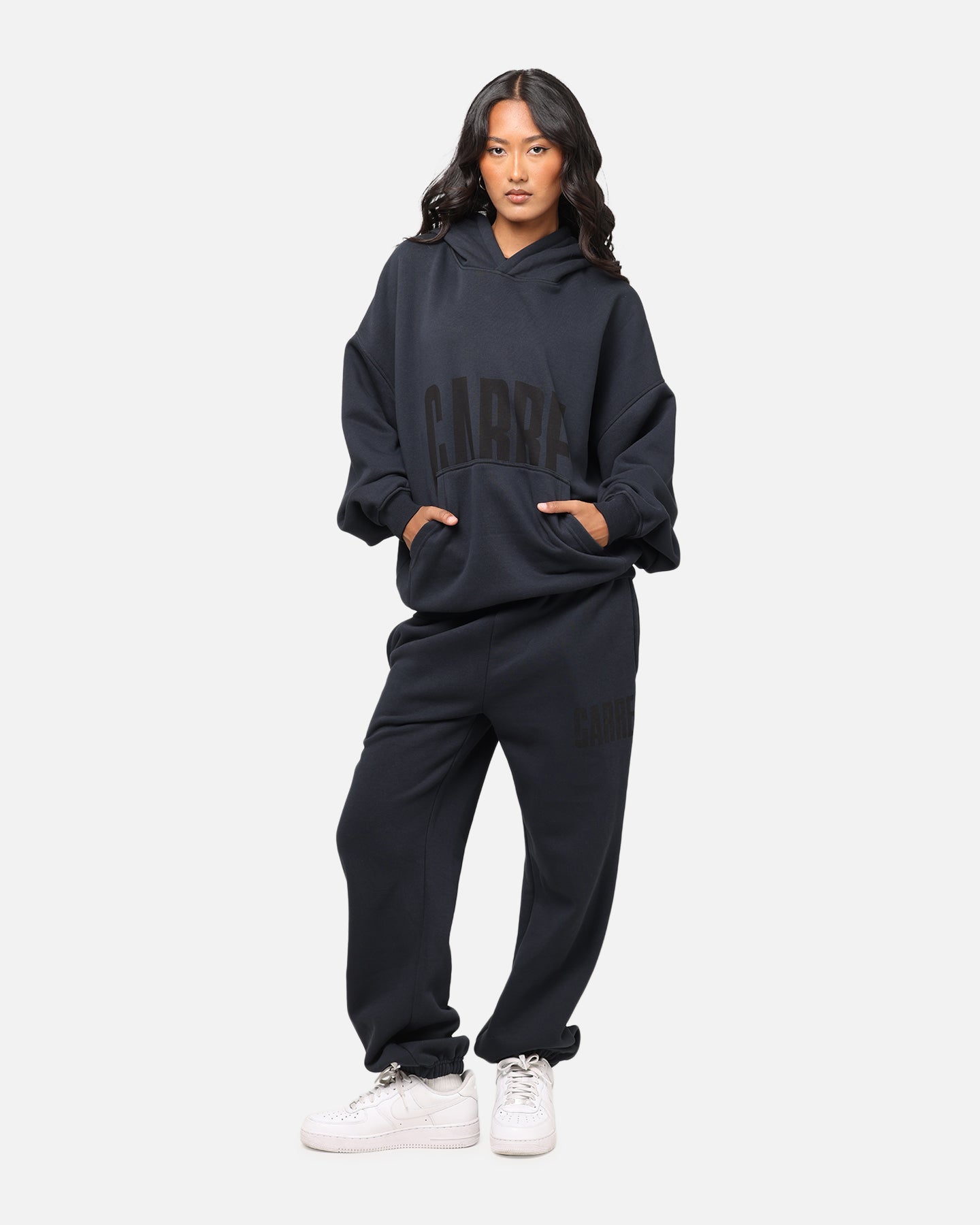 Carre Premium Essentials Hoodie Steel/Black Style001