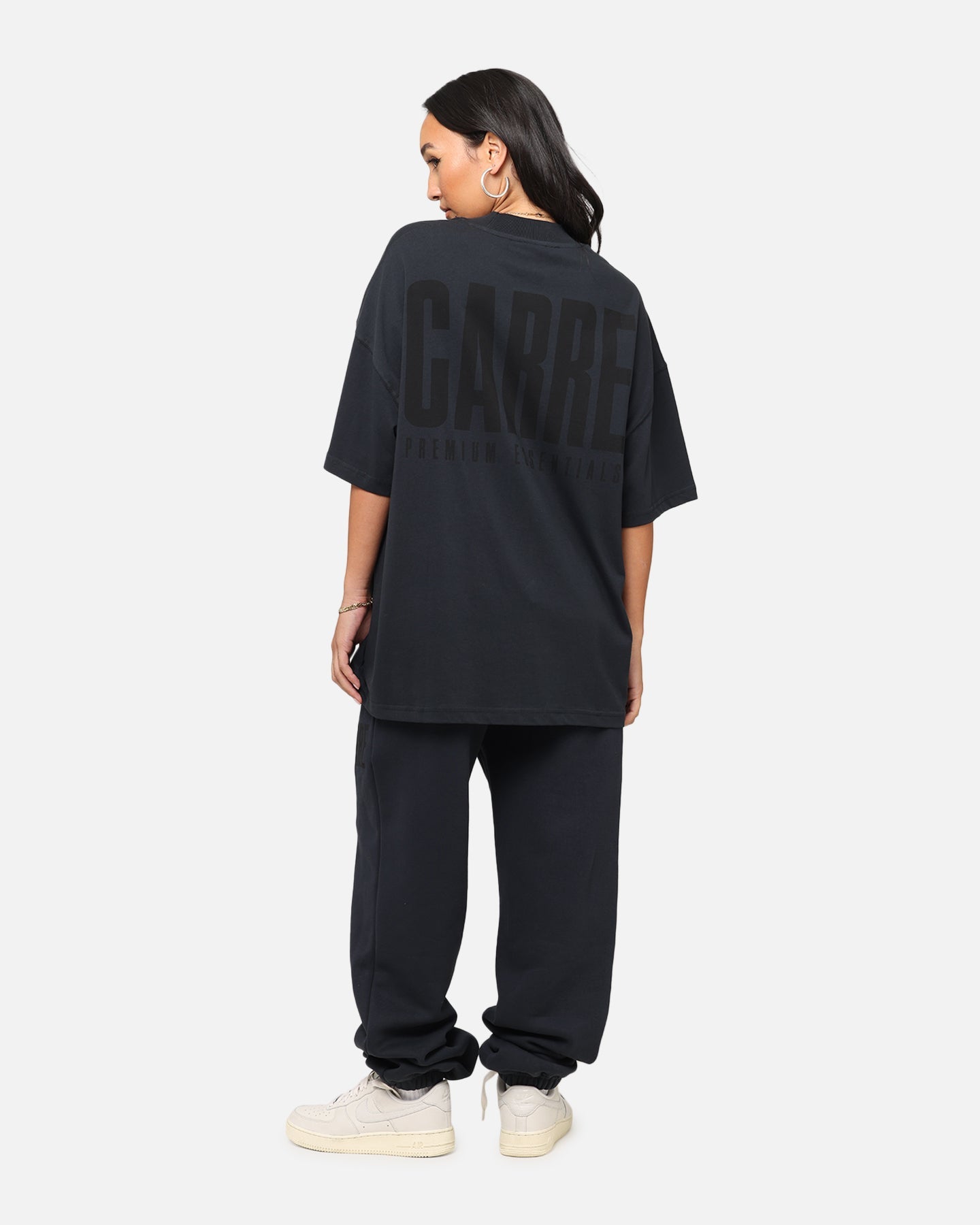Carre Premium Essentials T-Shirt Steel/Black Style001