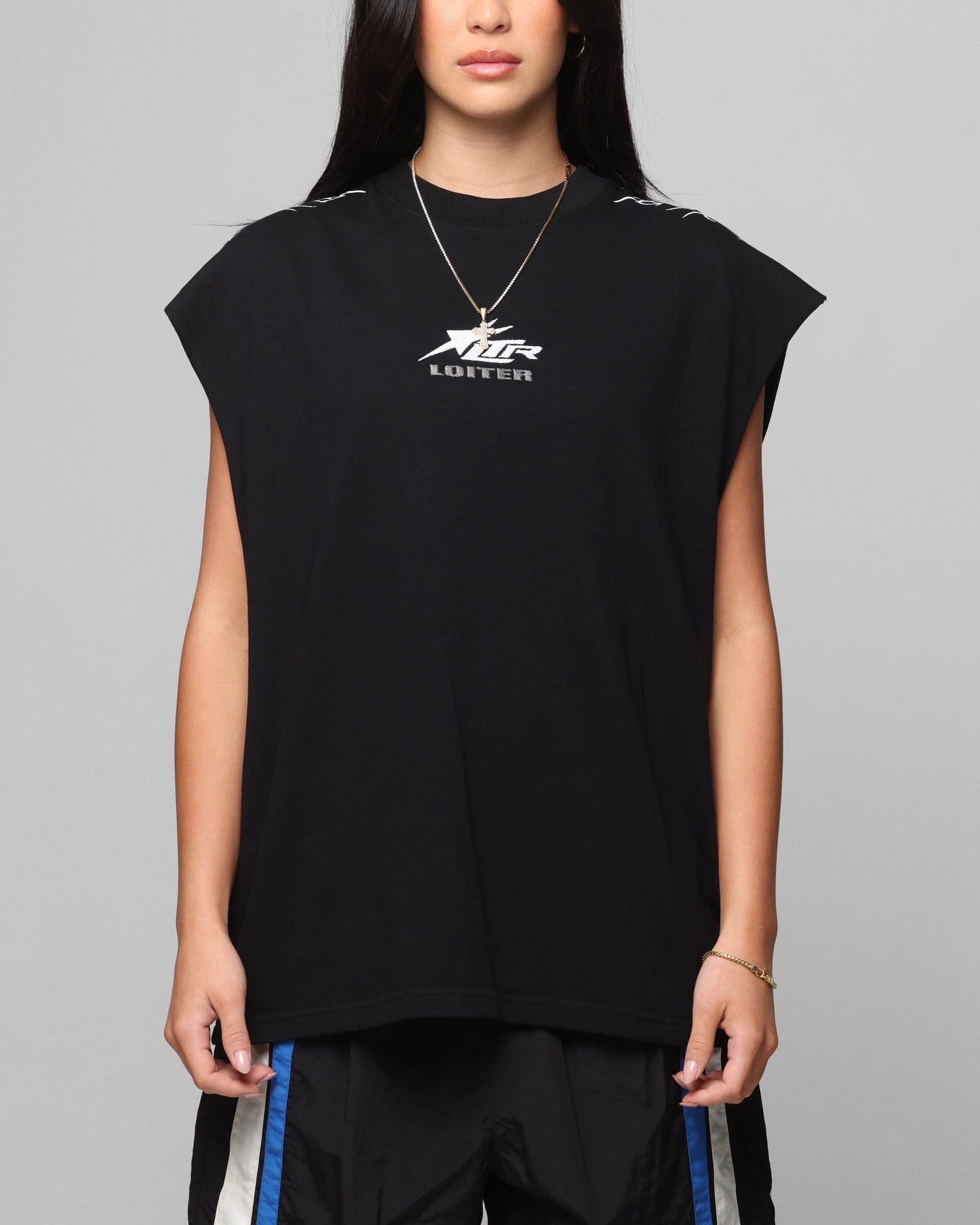 Loiter Cyber Muscle T-Shirt Black Style001