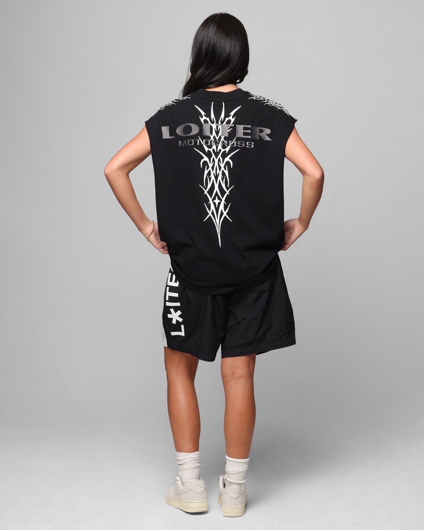 Loiter Cyber Muscle T-Shirt Black Style001