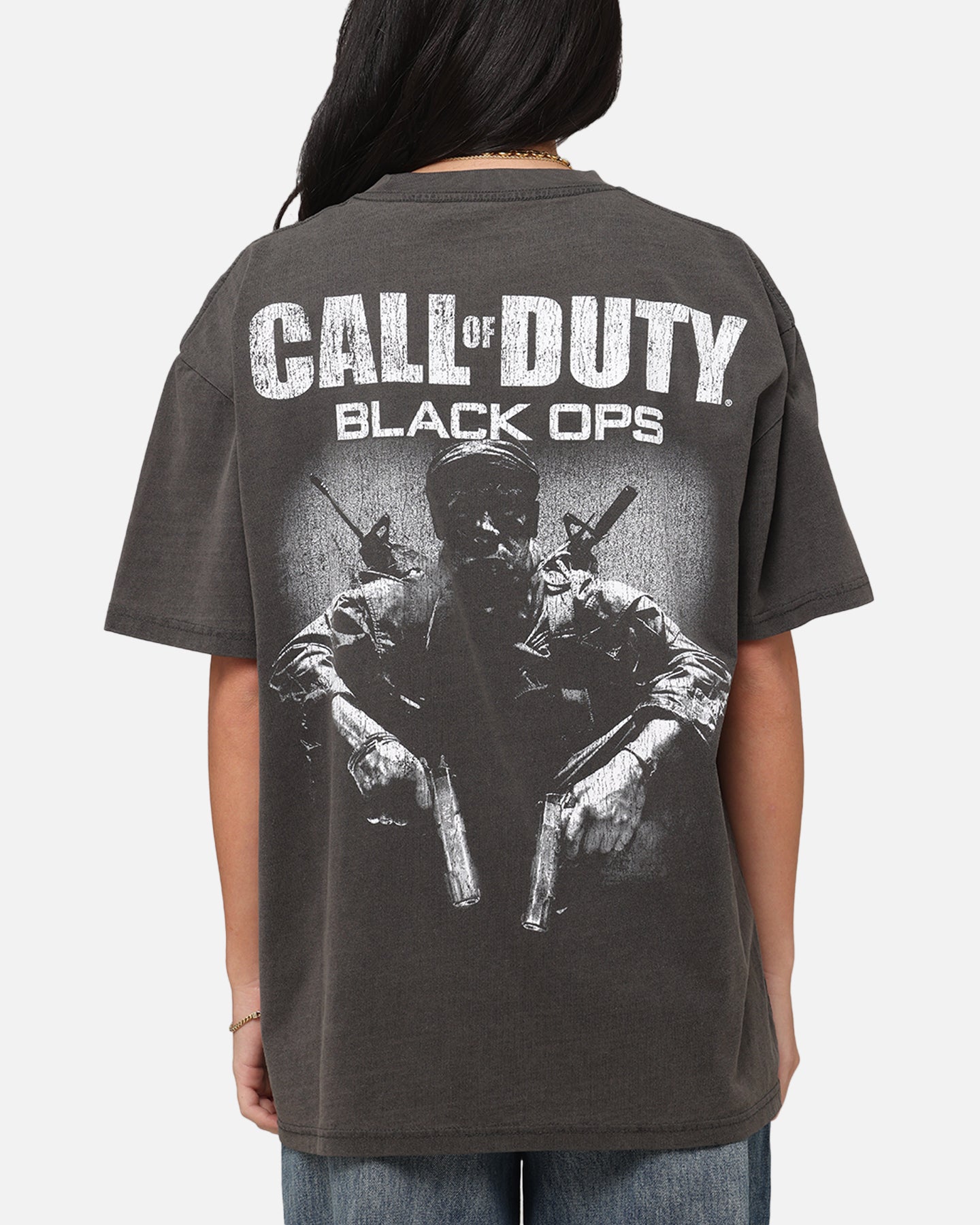 Goat Crew X Call Of Duty Black Ops Heavy T-Shirt Black Wash Style001