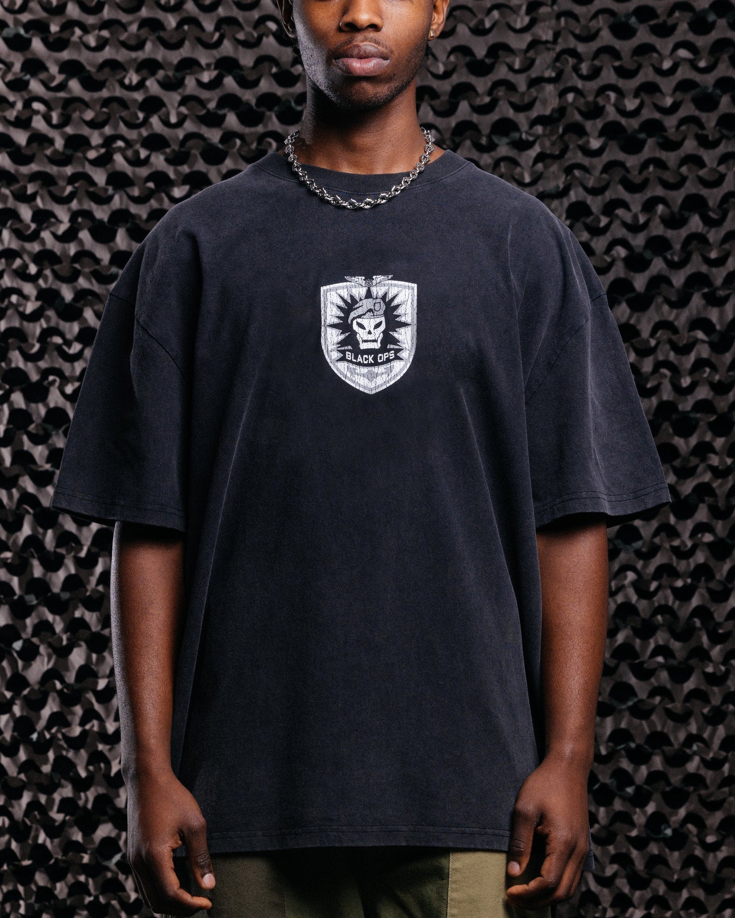 Goat Crew X Call Of Duty Black Ops Heavy T-Shirt Vintage Black