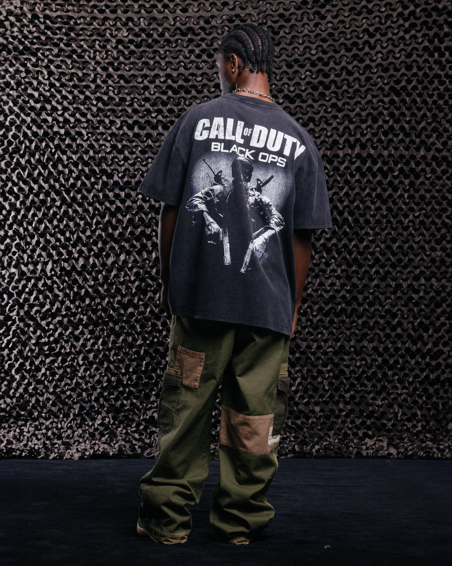 Goat Crew X Call Of Duty Black Ops Heavy T-Shirt Vintage Black