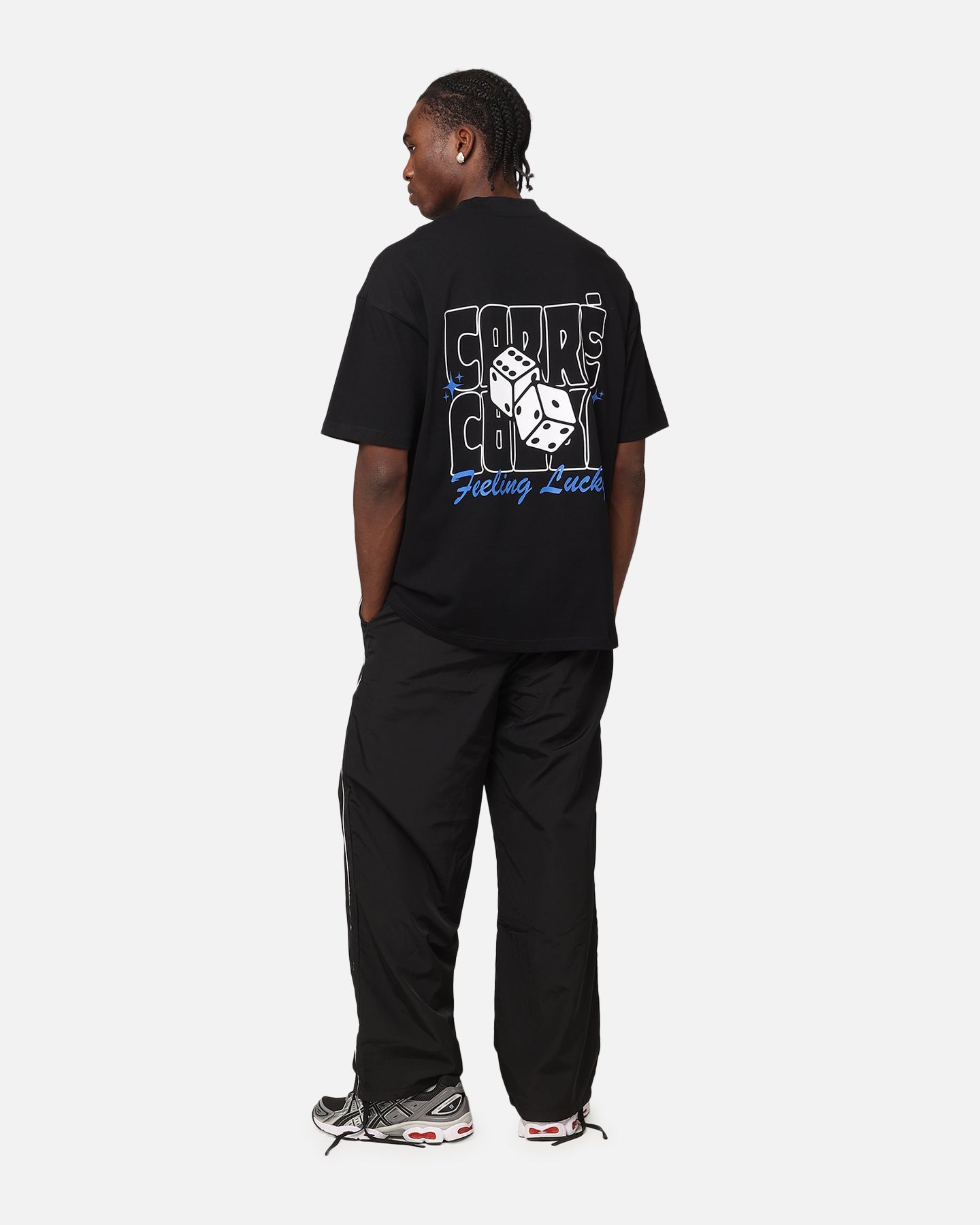 Carre Feeling Lucky Mock Neck T-Shirt Black