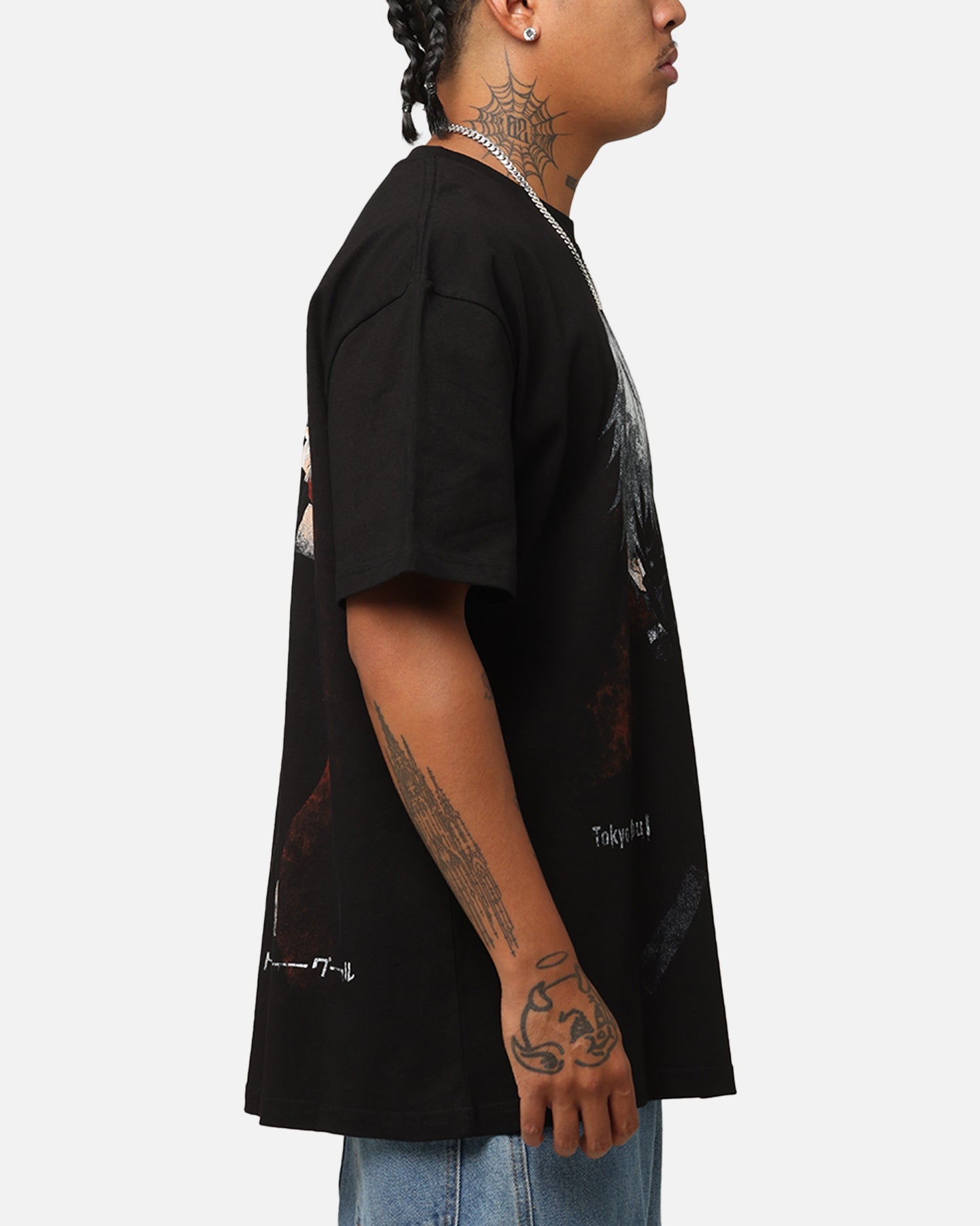 Goat Crew X Tokyo Ghoul Kaneki Heavy T-Shirt Black