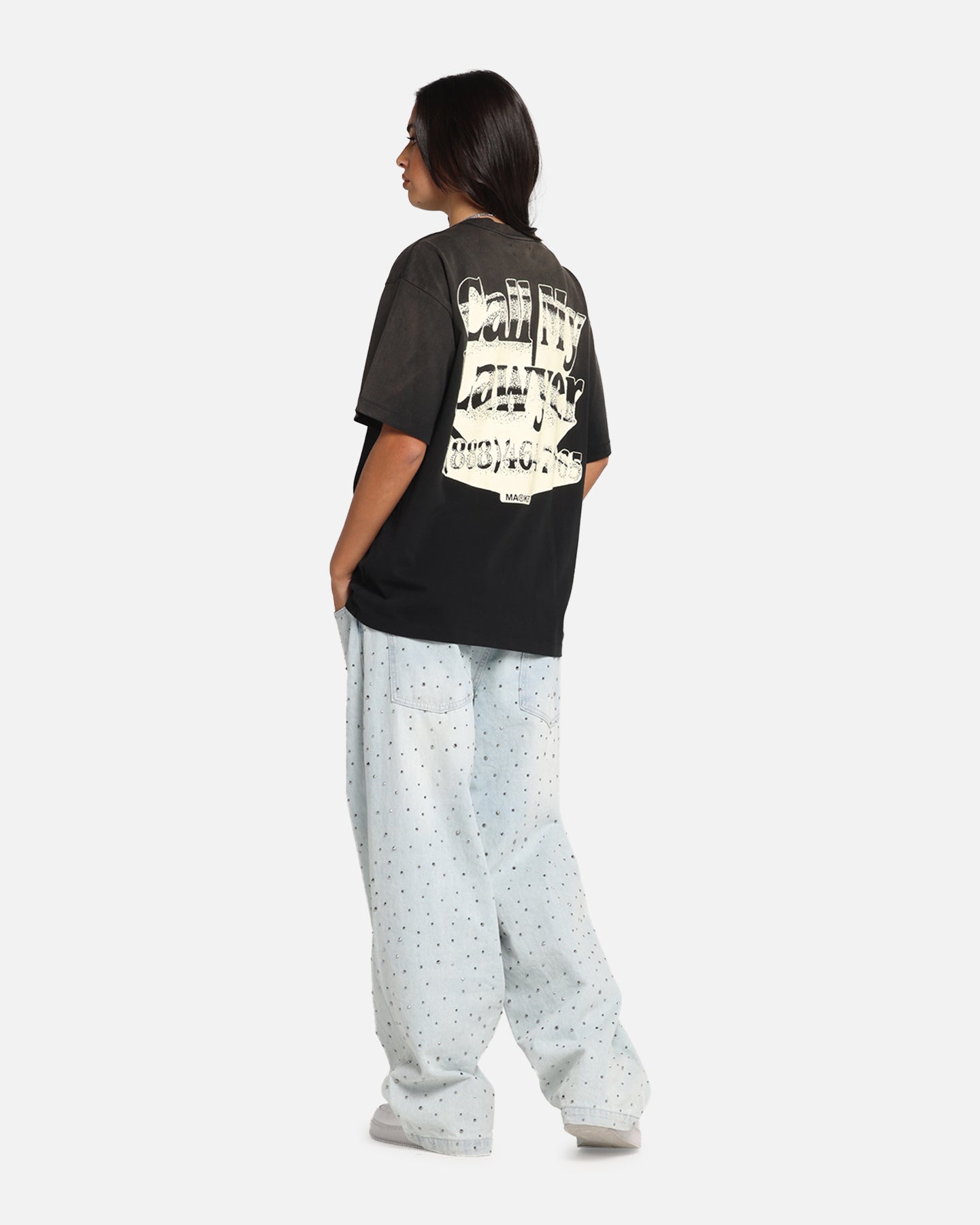 Market Call My Lawyer 3D T-Shirt Faded Black Style001