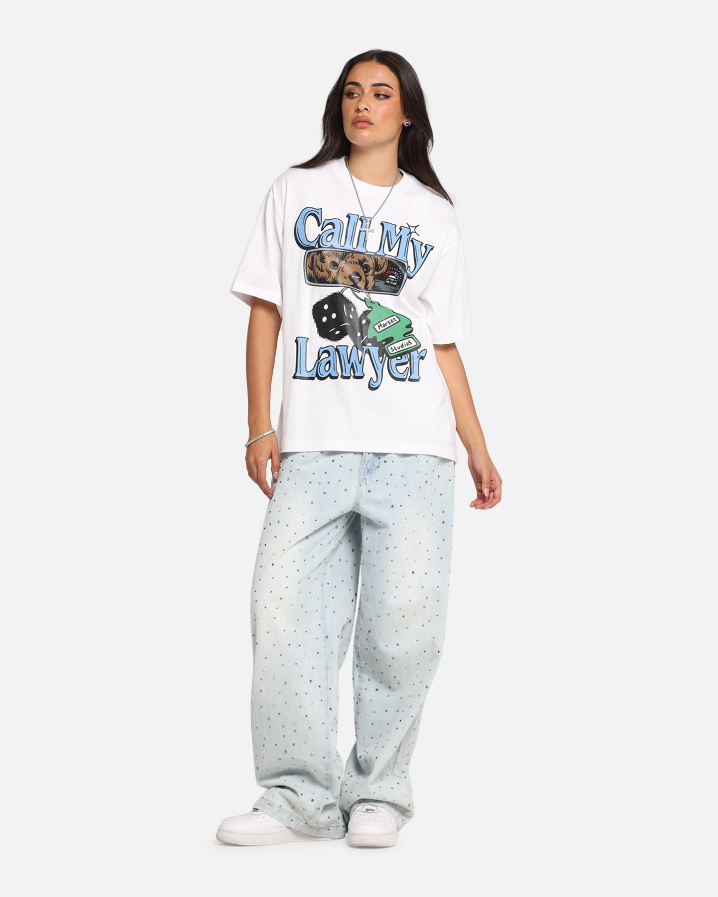 Market Lawyer Chase T-Shirt White Style001