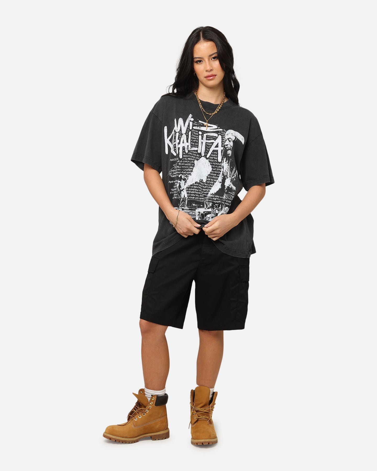 ID Supply Wiz Khalifa Up In Smoke T-Shirt Washed Black Style001