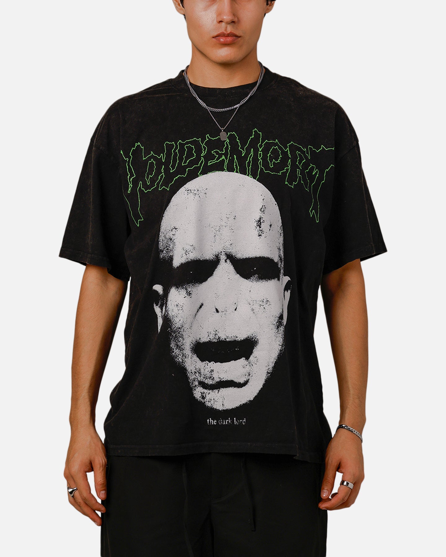 Goat Crew X Harry Potter Lord Voldemort Heavy T-Shirt Vintage Black