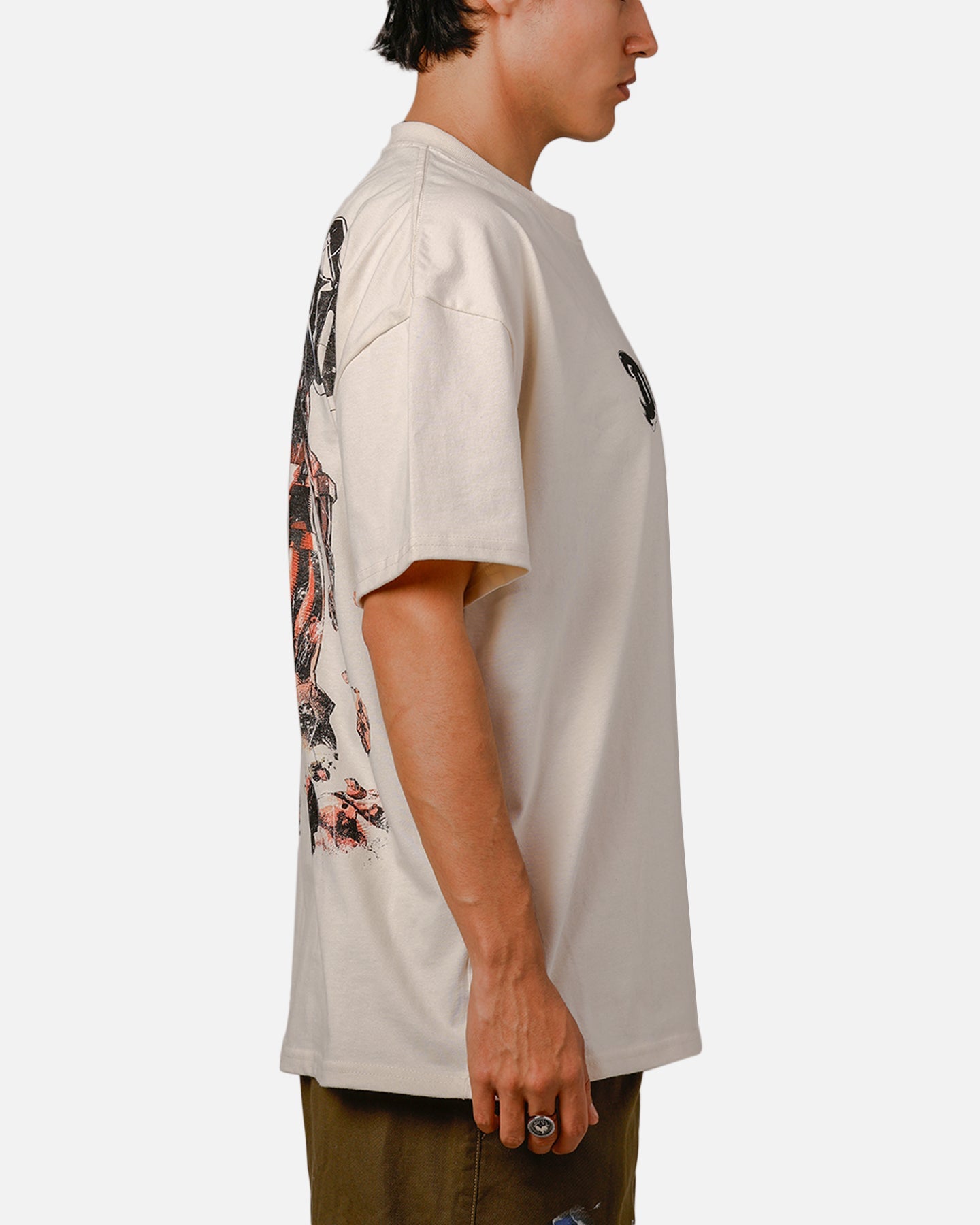 Goat Crew X DC Superman Darkseid Heavy T-Shirt Off White