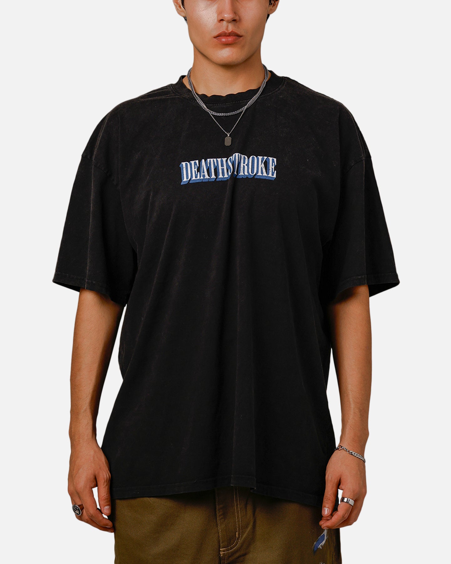 Goat Crew X DC Deathstroke Heavy T-Shirt Vintage Black