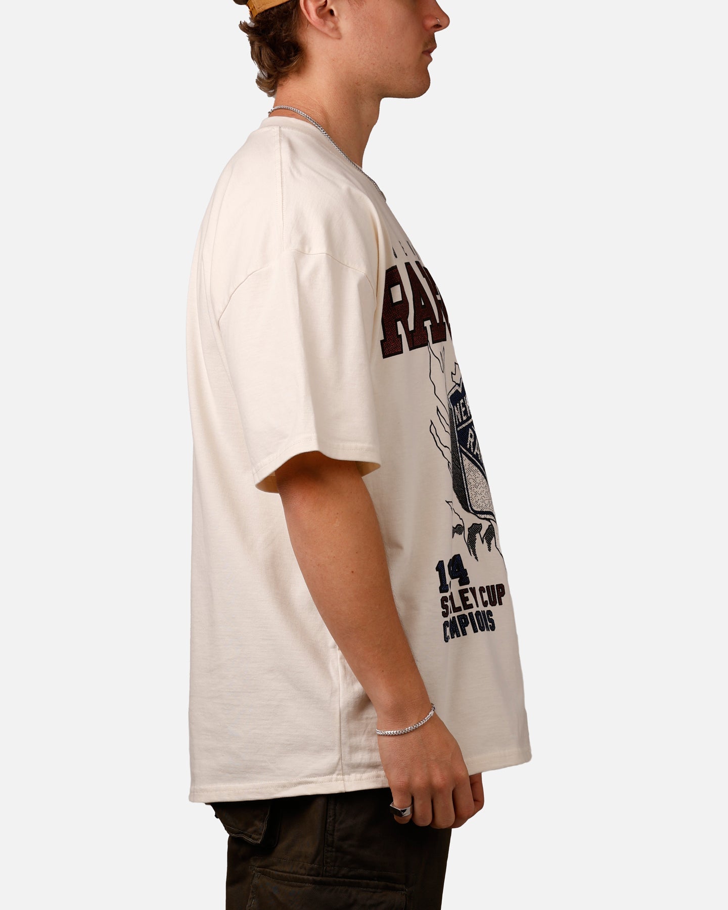 Culture Kings New York Rangers Vintage T-Shirt Off White