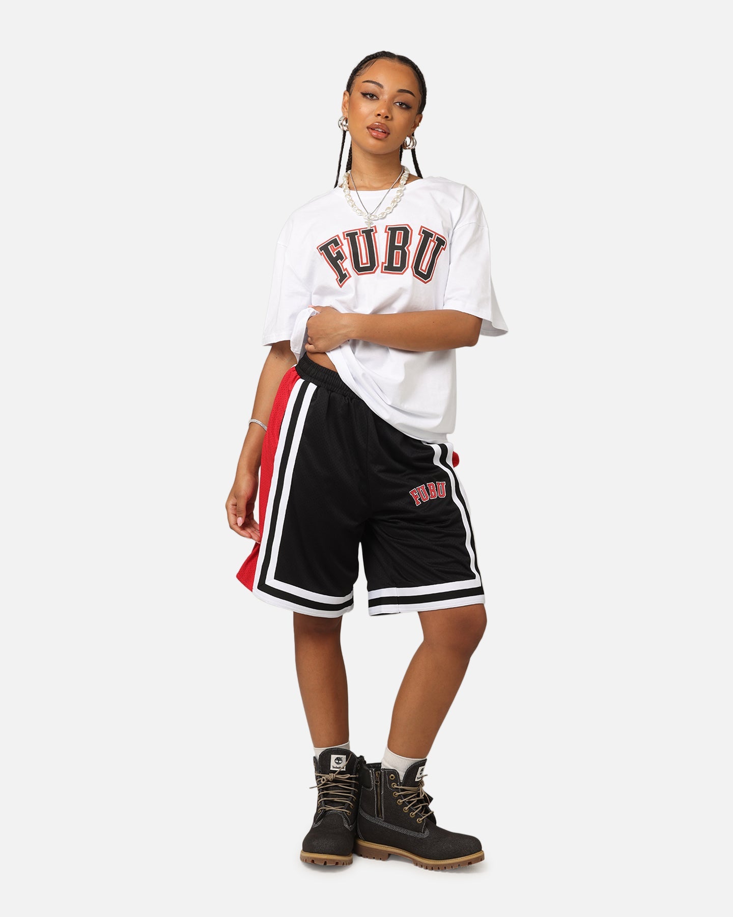 Fubu College T-Shirt White Style001