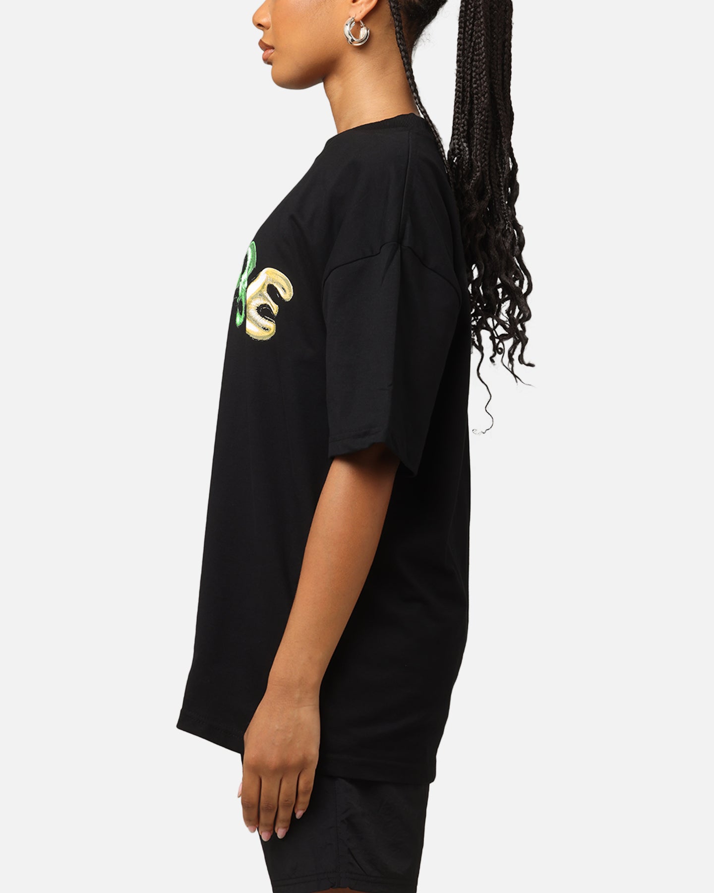 Carre Balloon T-Shirt Black Style001