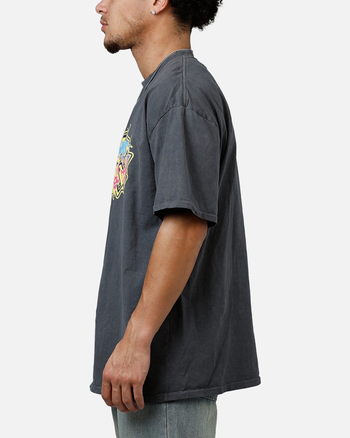 Carre Vandalize Drop T-Shirt Washed Charcoal