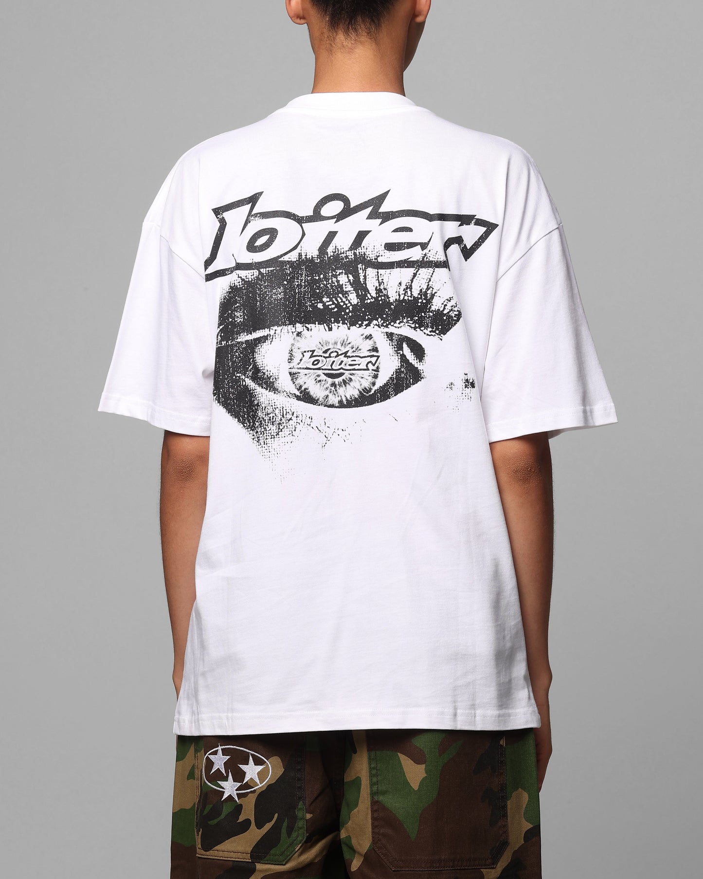 Loiter All Seeing Eye T-Shirt White Style001