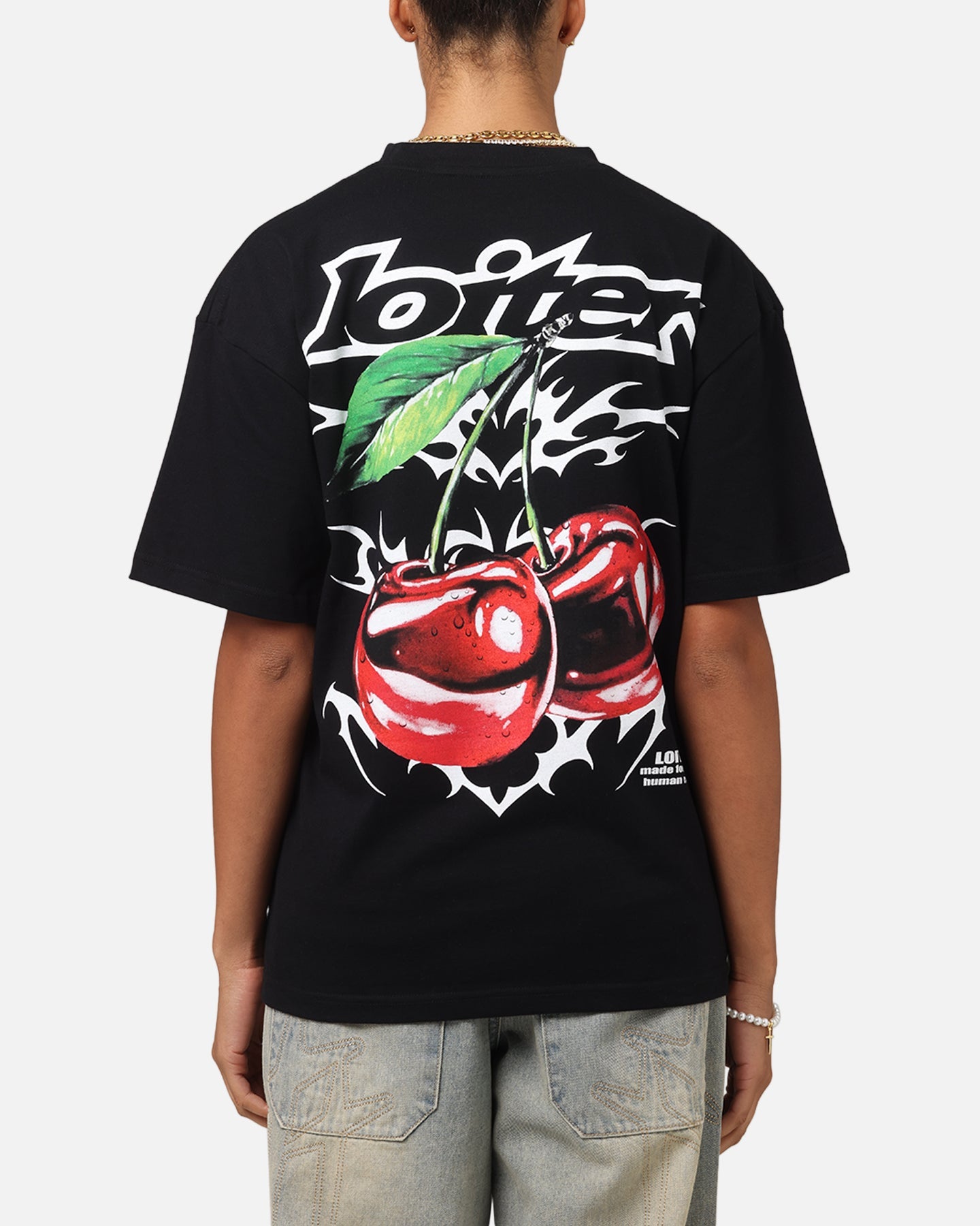 Loiter Cherry Pick Drop T-Shirt Black Style001