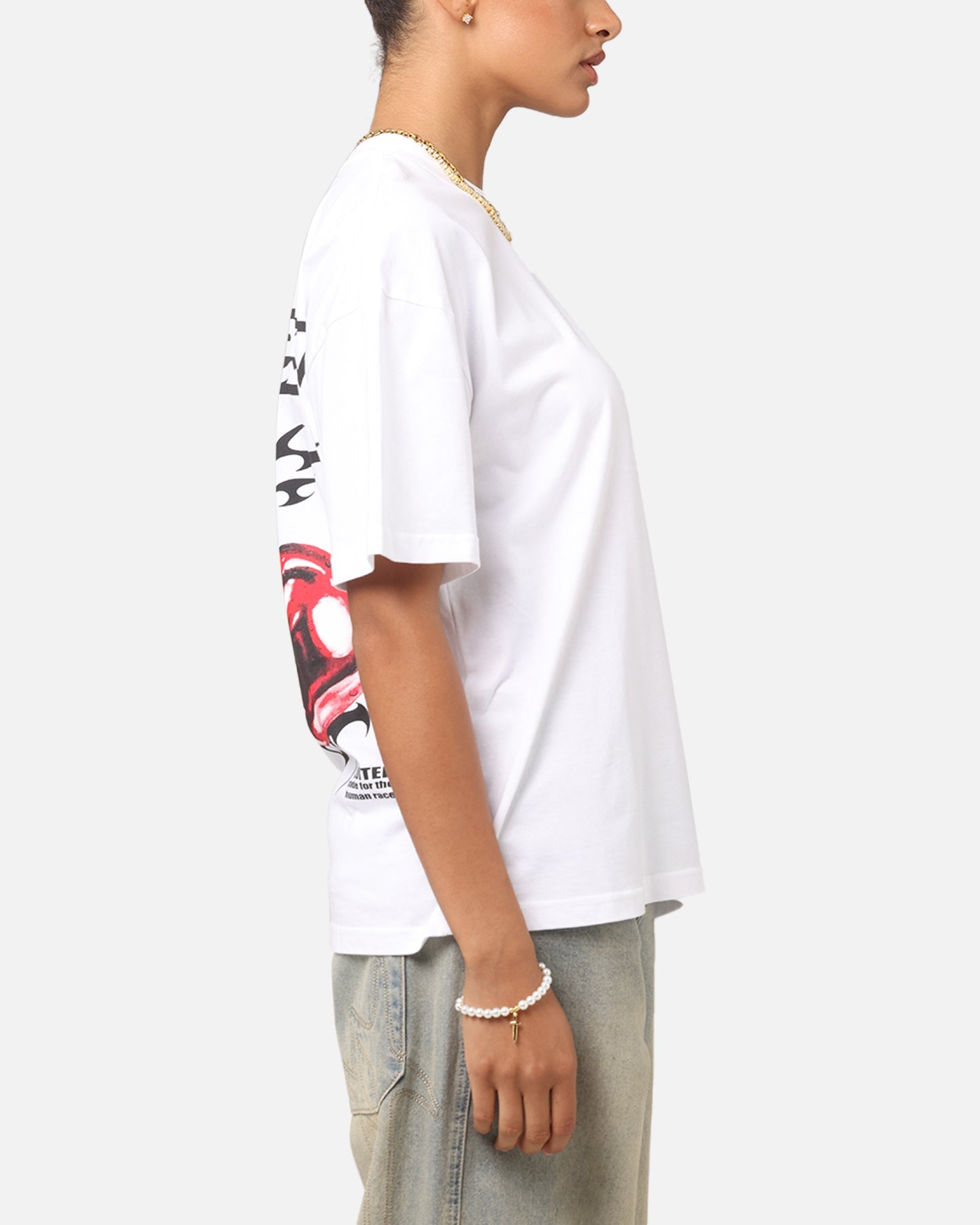 Loiter Cherry Pick Drop T-Shirt White Style001