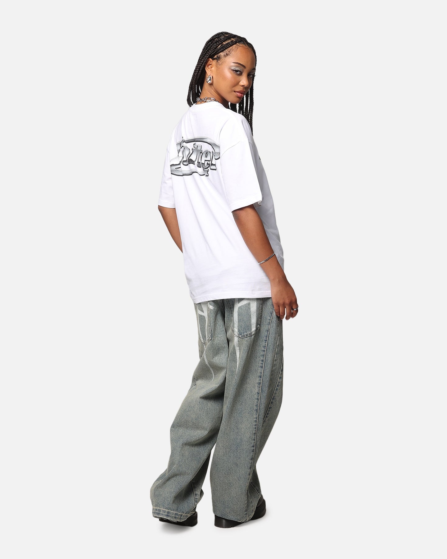 Loiter Chrome Logo T-Shirt White Style001