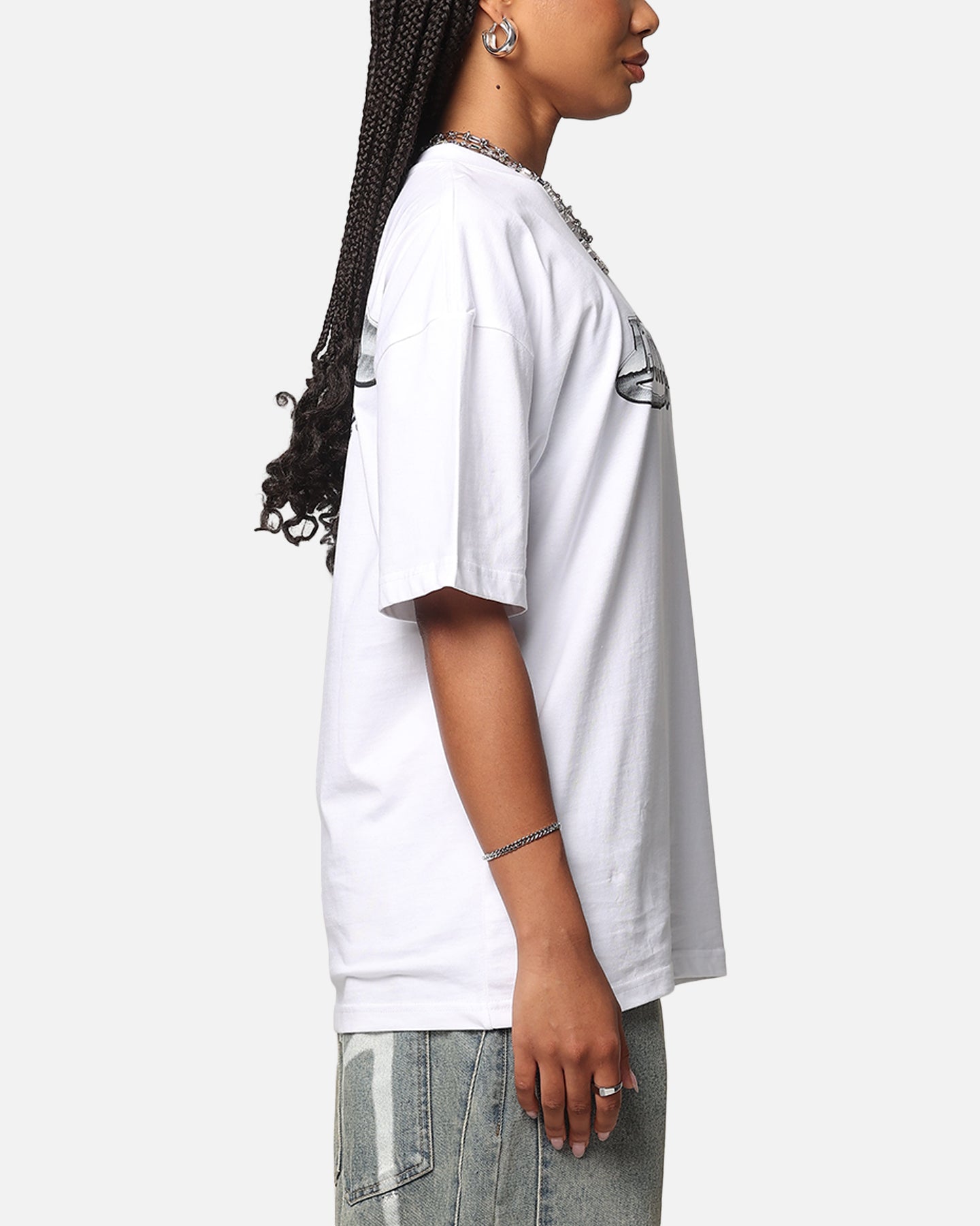 Loiter Chrome Logo T-Shirt White Style001