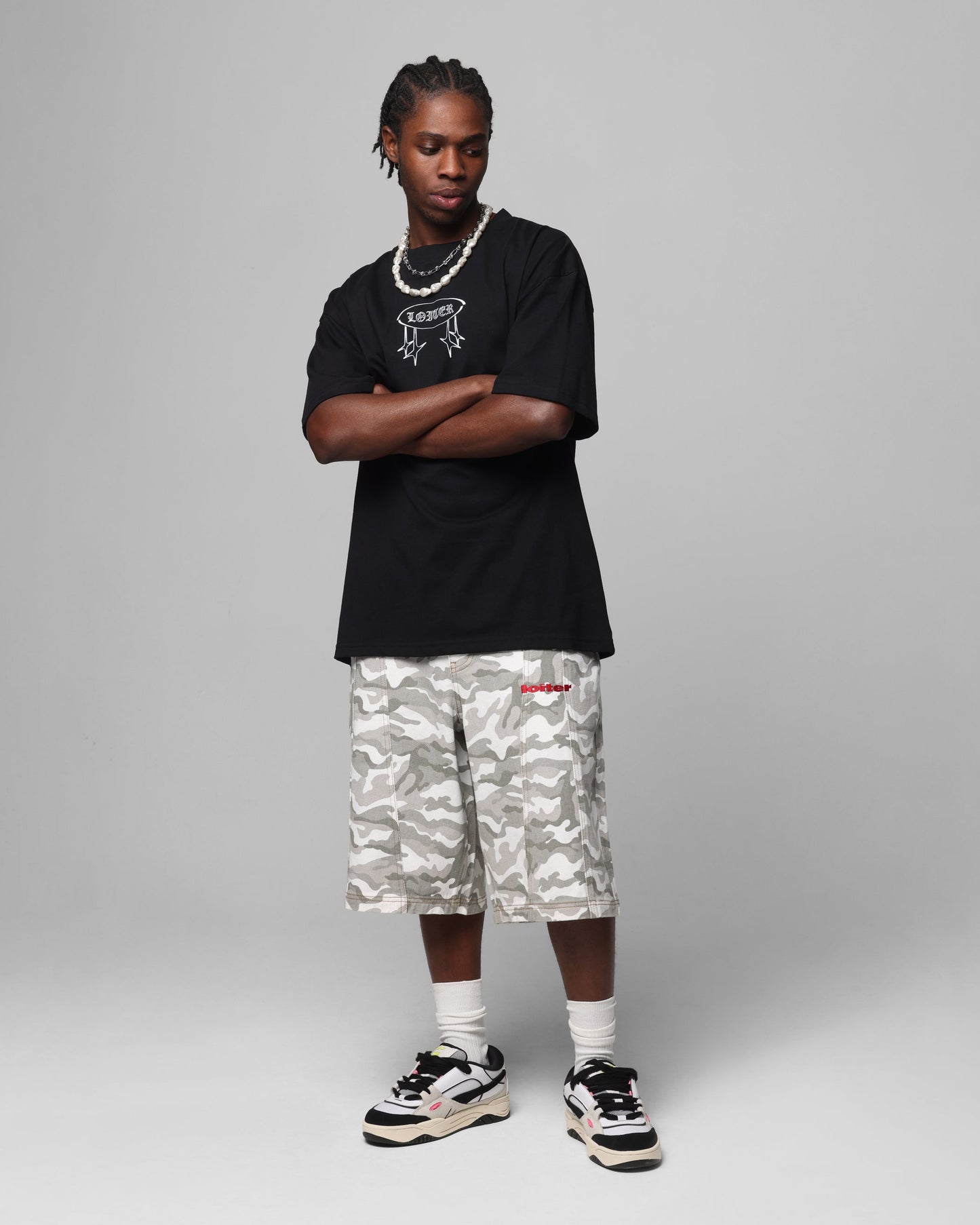 Loiter Chrome Spider T-Shirt Black