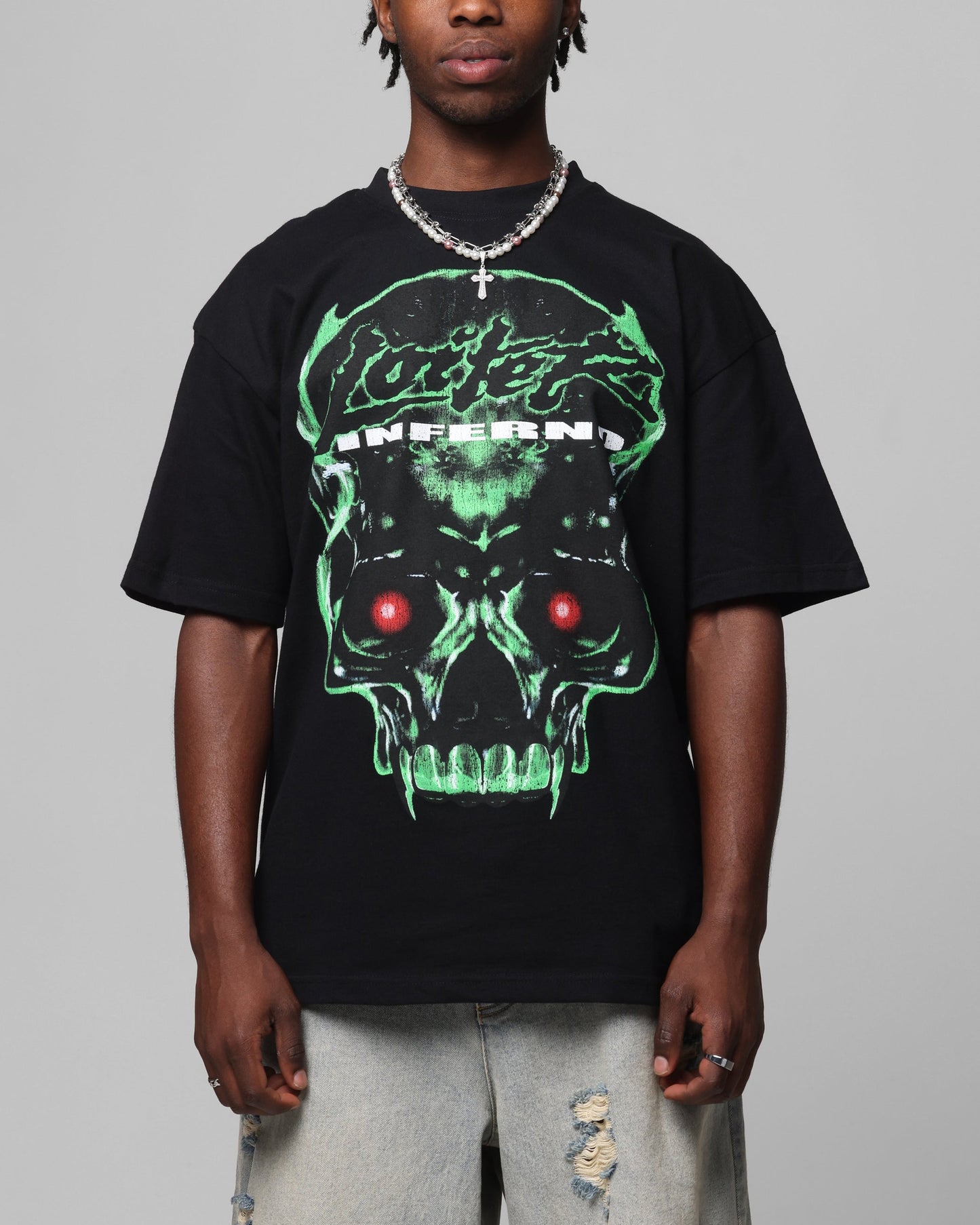 Loiter Inferno Drop T-Shirt Black