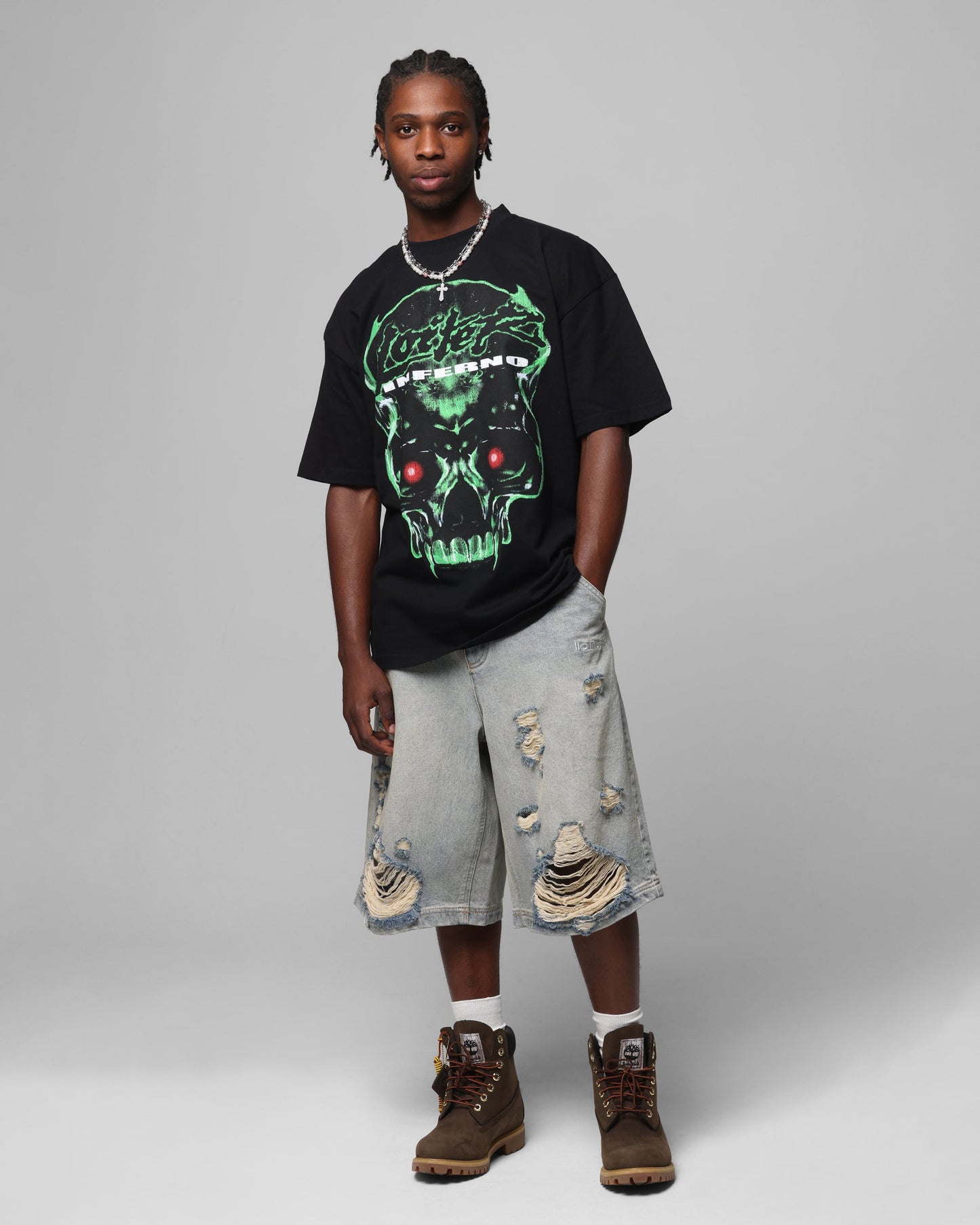 Loiter Inferno Drop T-Shirt Black