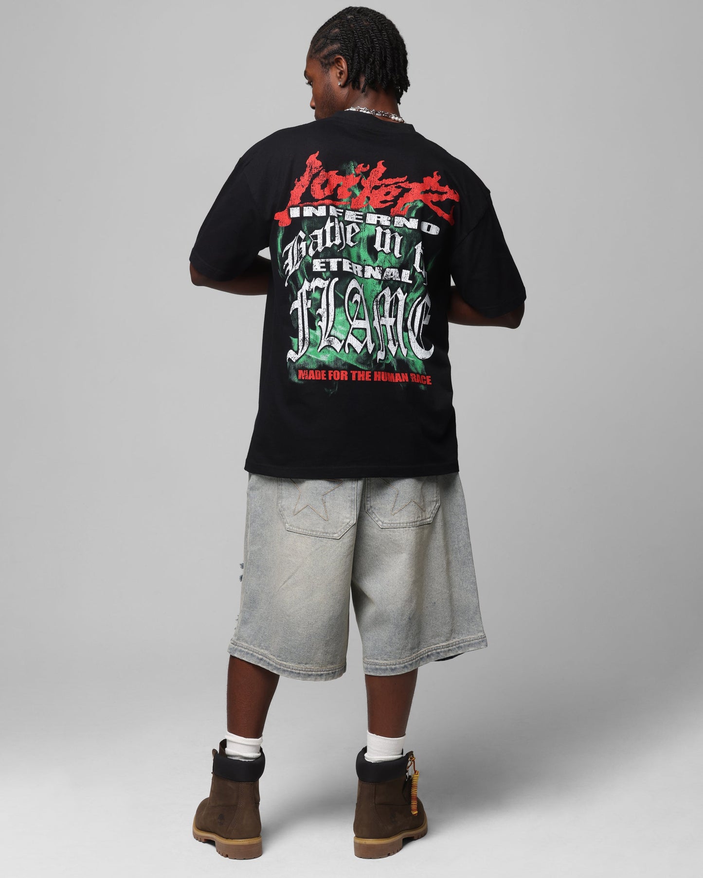 Loiter Inferno Drop T-Shirt Black