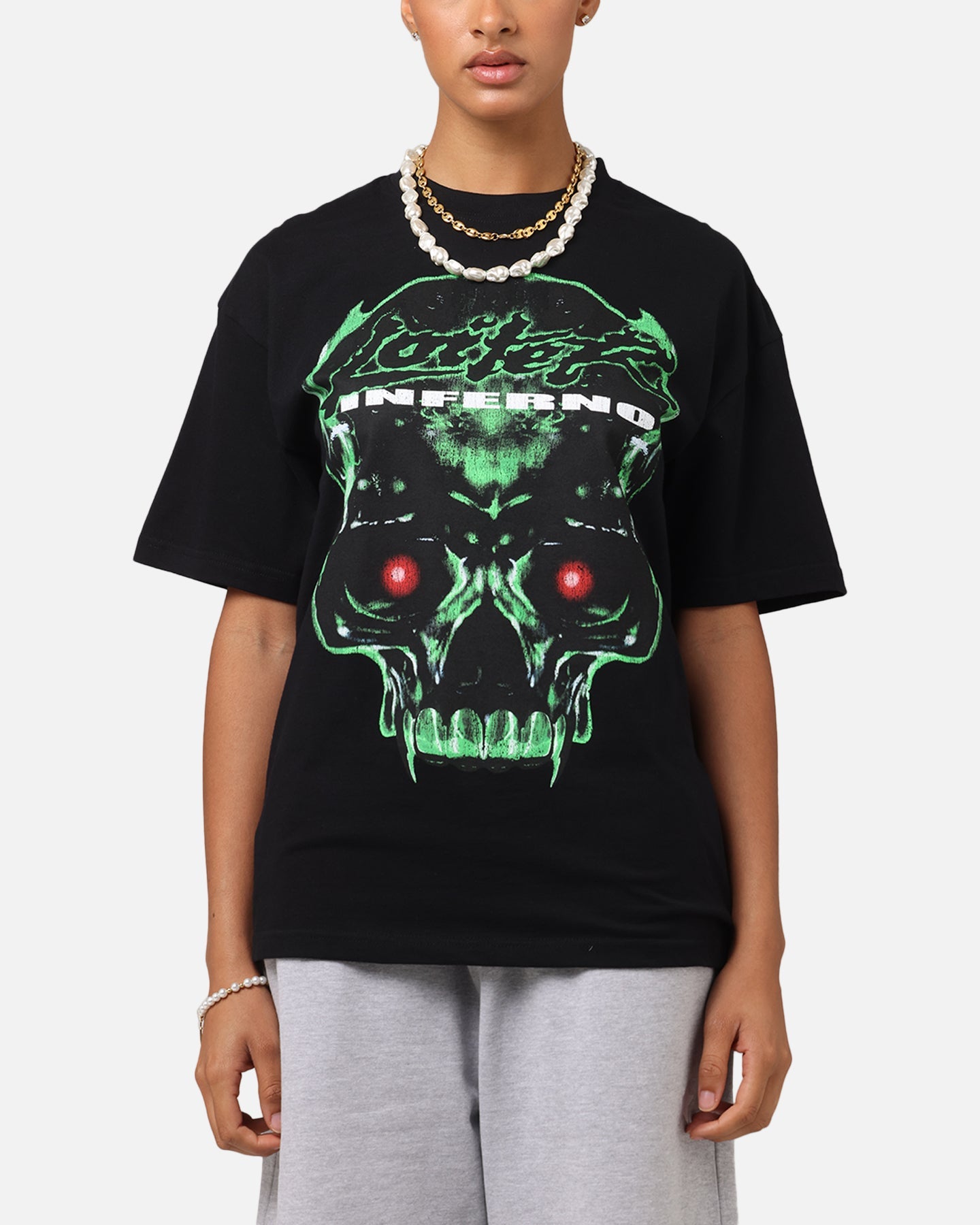 Loiter Inferno Drop T-Shirt Black Style001