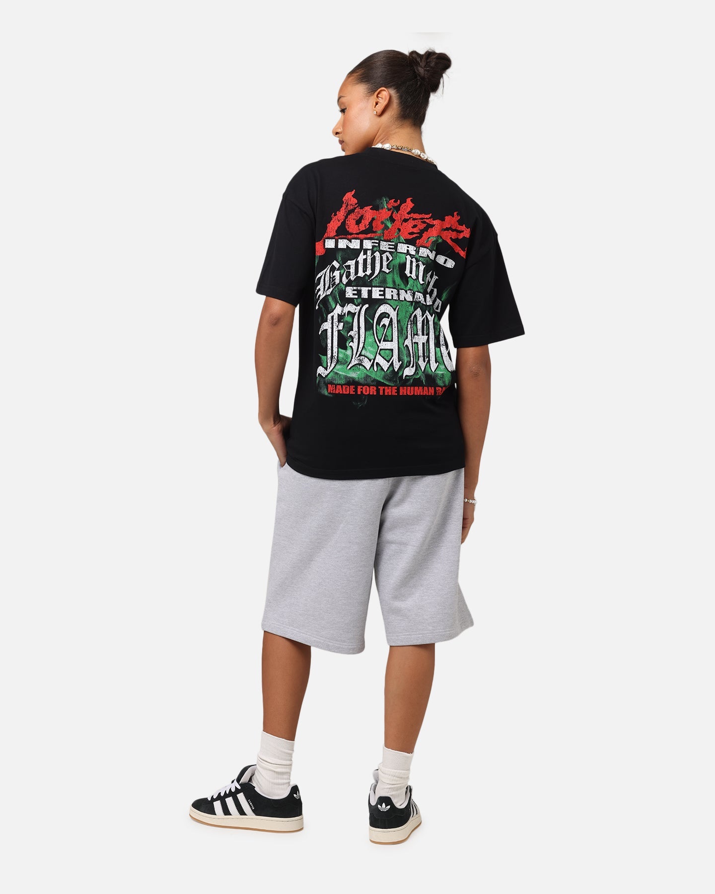 Loiter Inferno Drop T-Shirt Black Style001