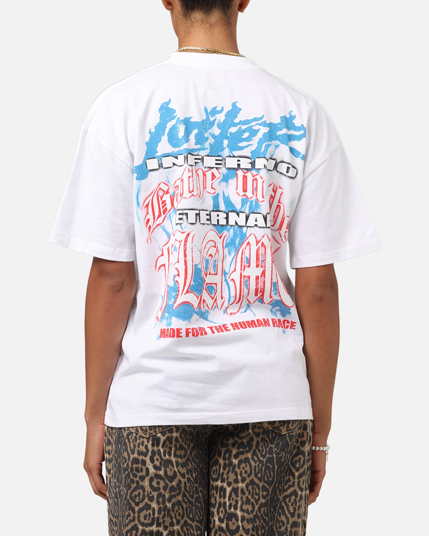 Loiter Inferno Drop T-Shirt White Style001