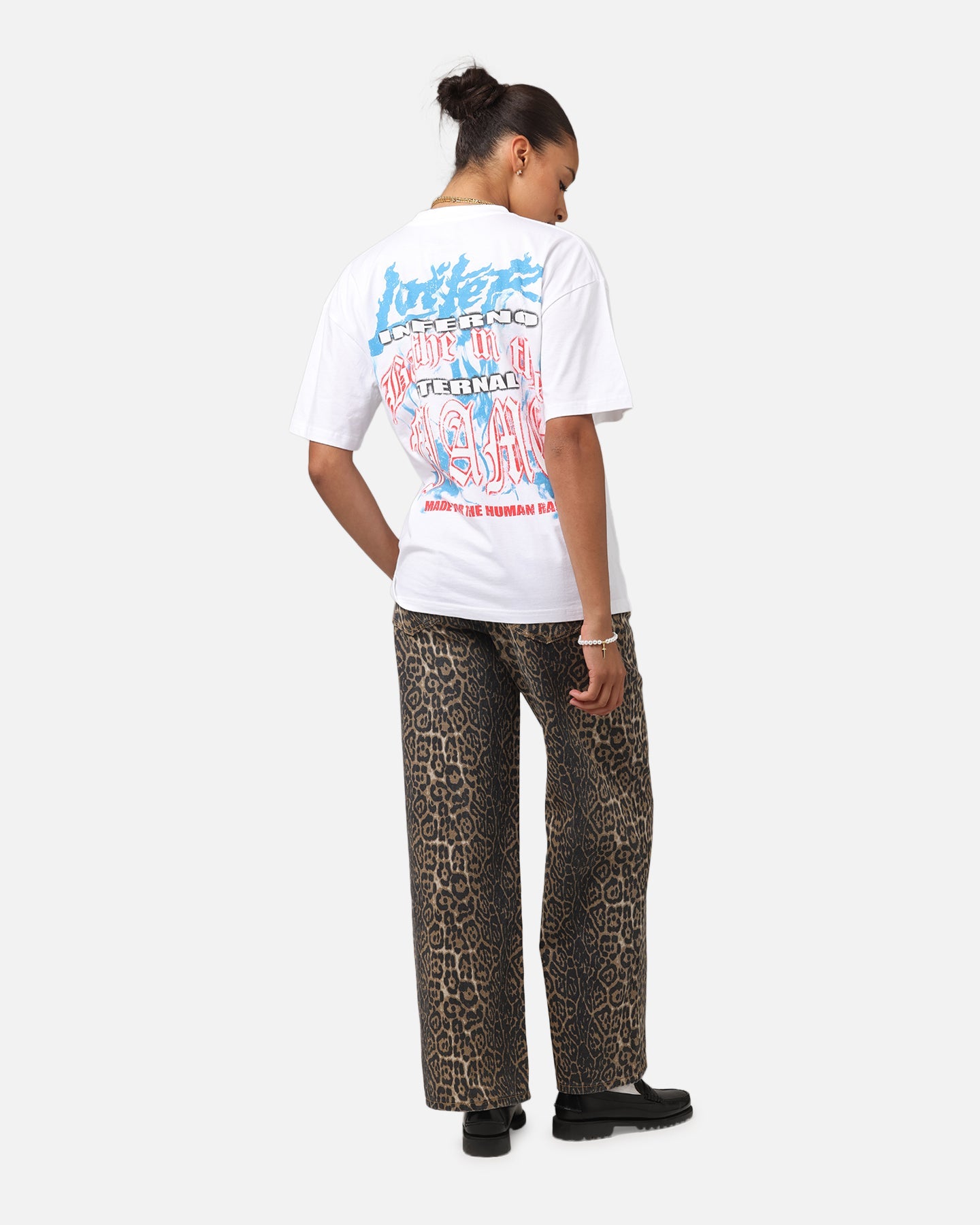 Loiter Inferno Drop T-Shirt White Style001
