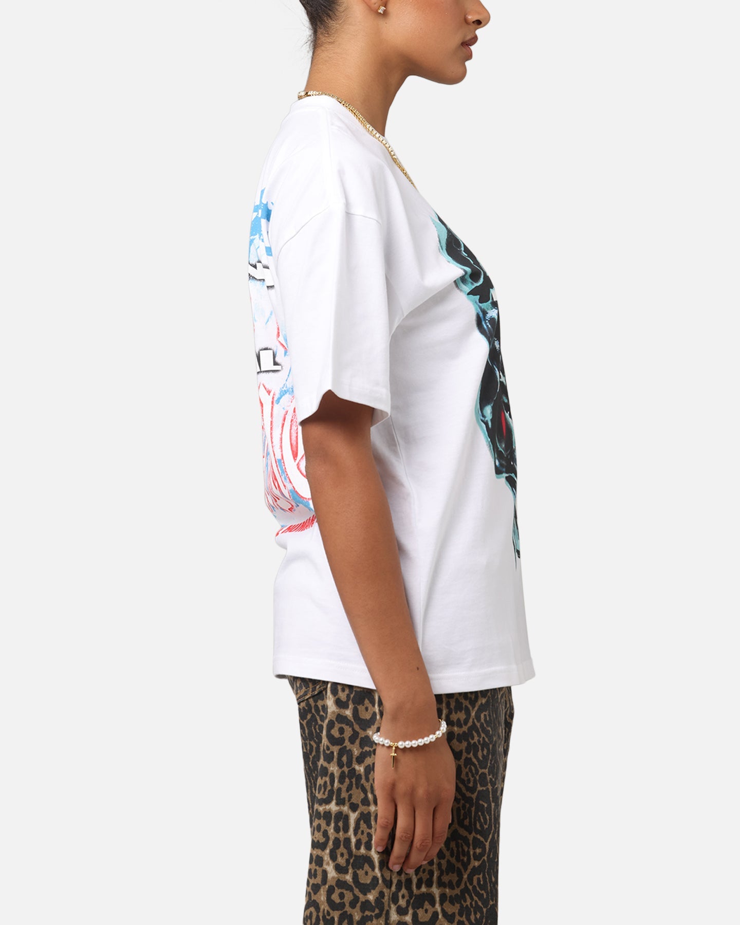 Loiter Inferno Drop T-Shirt White Style001