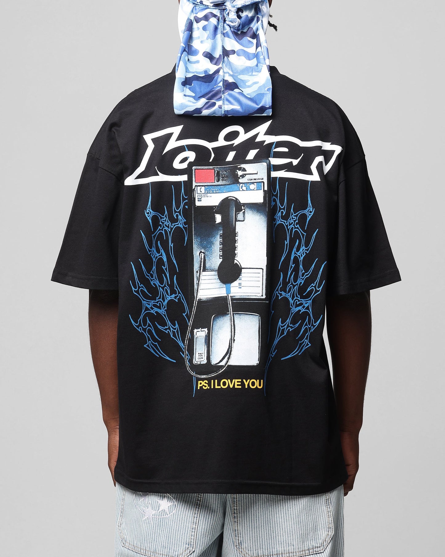 Loiter Phonebooth Vintage Drop T-Shirt Black