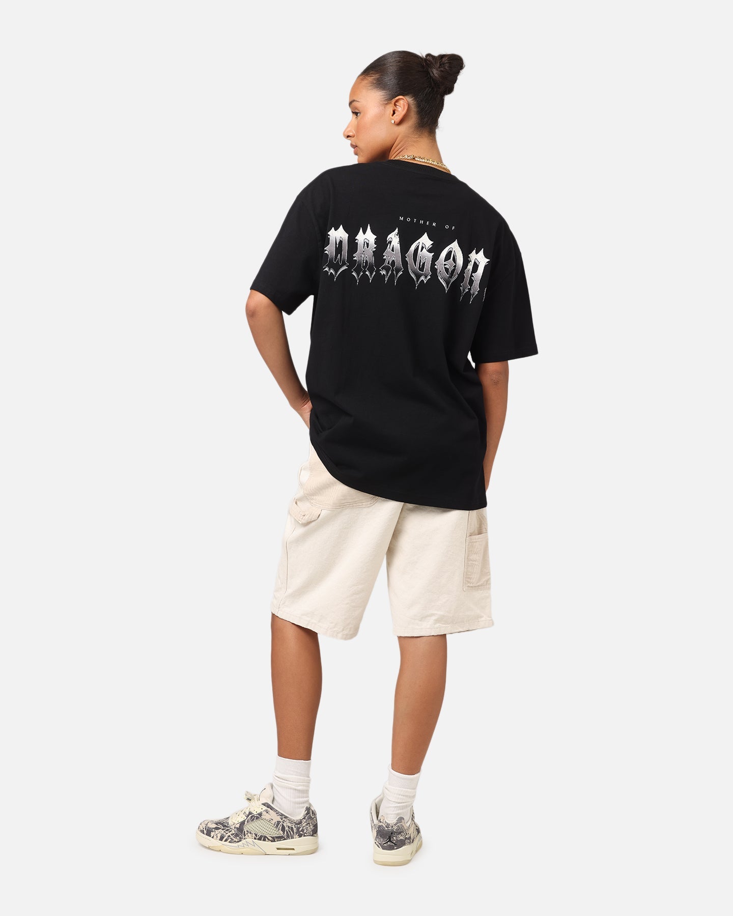 Goat Crew X Game Of Thrones Mother Of Dragons Heavy T-Shirt Black Style001