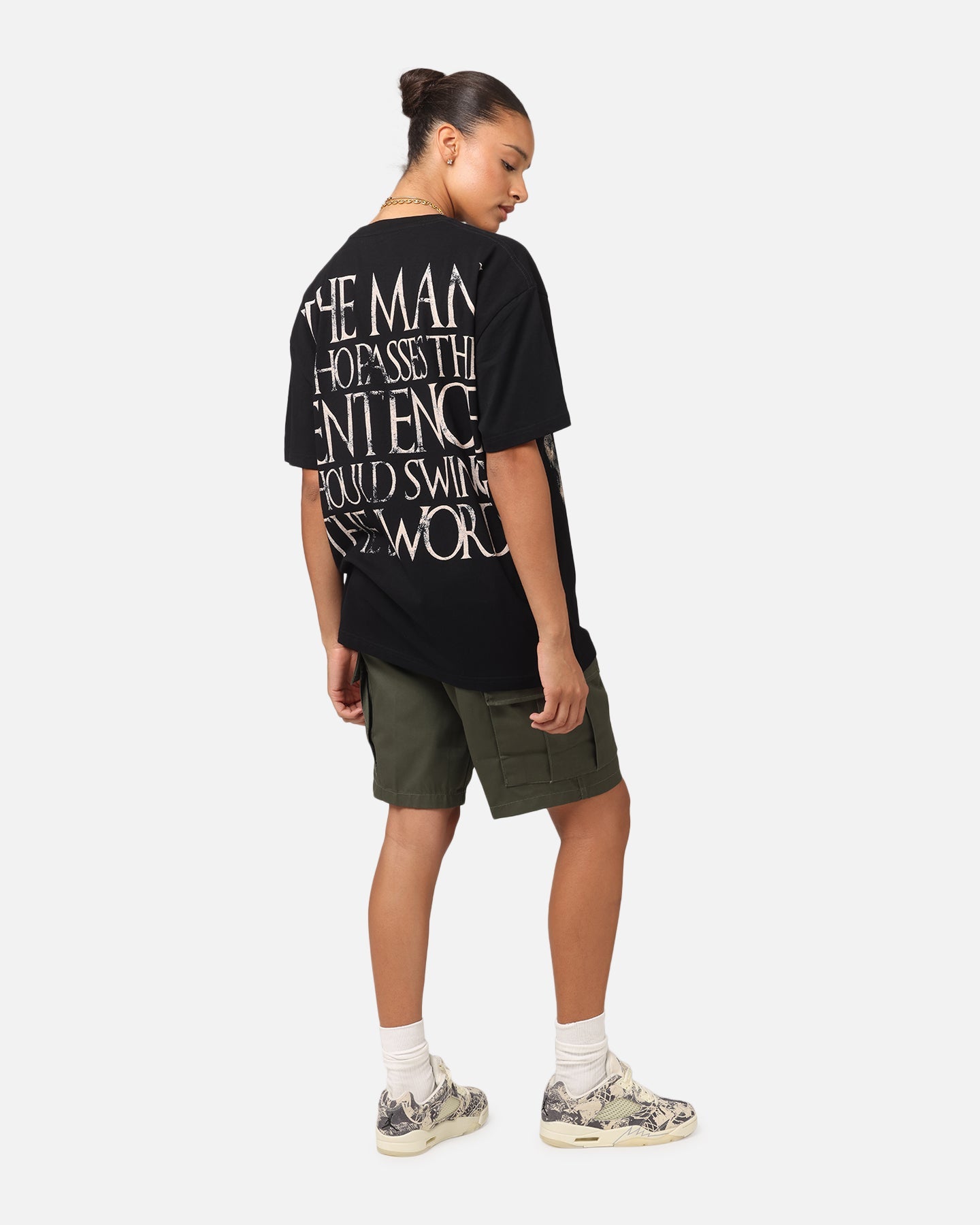 Goat Crew X Game Of Thrones Ned Stark Heavy T-Shirt Black Style001