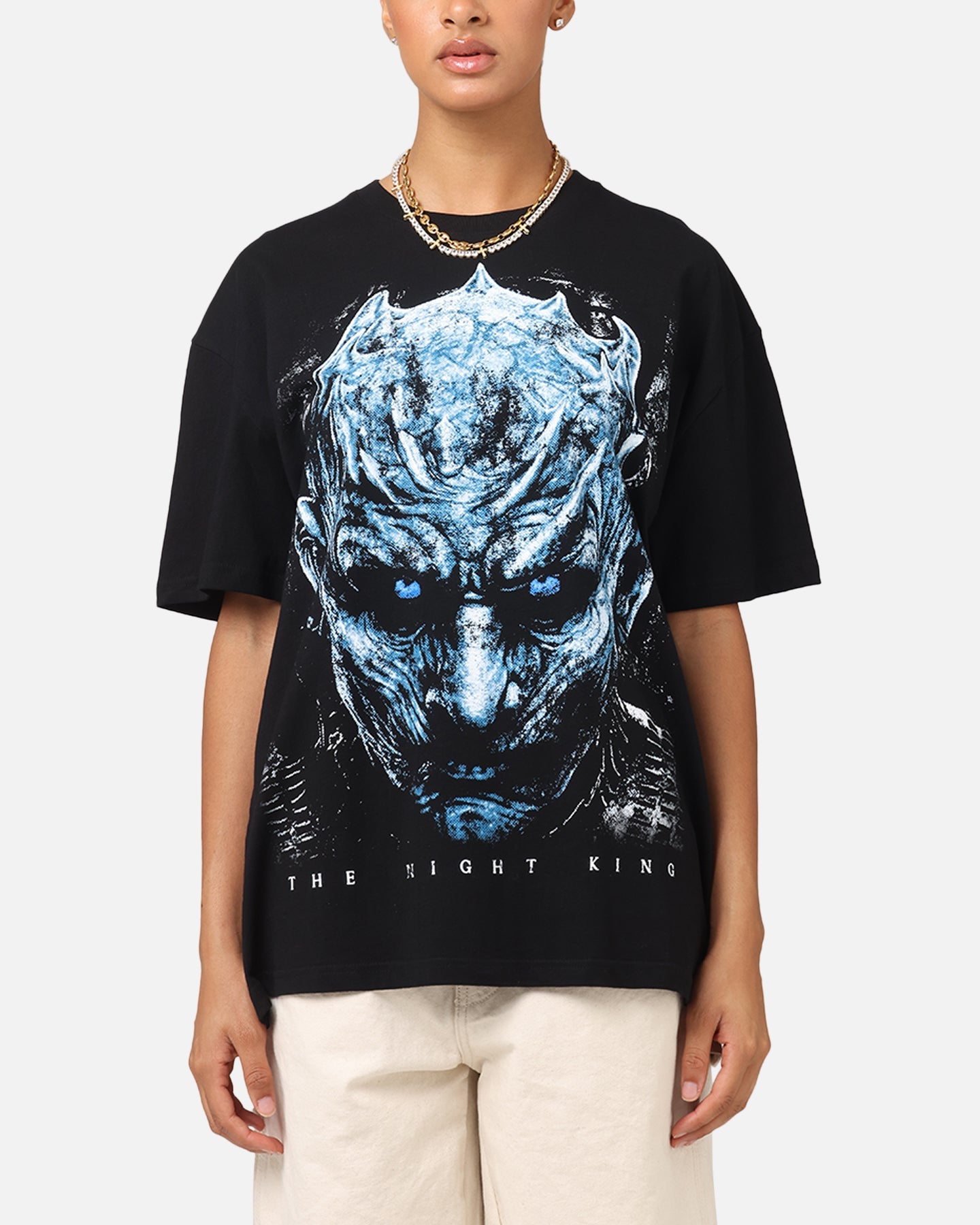 Goat Crew X Game Of Thrones Night Kings Heavy T-Shirt Black Style001