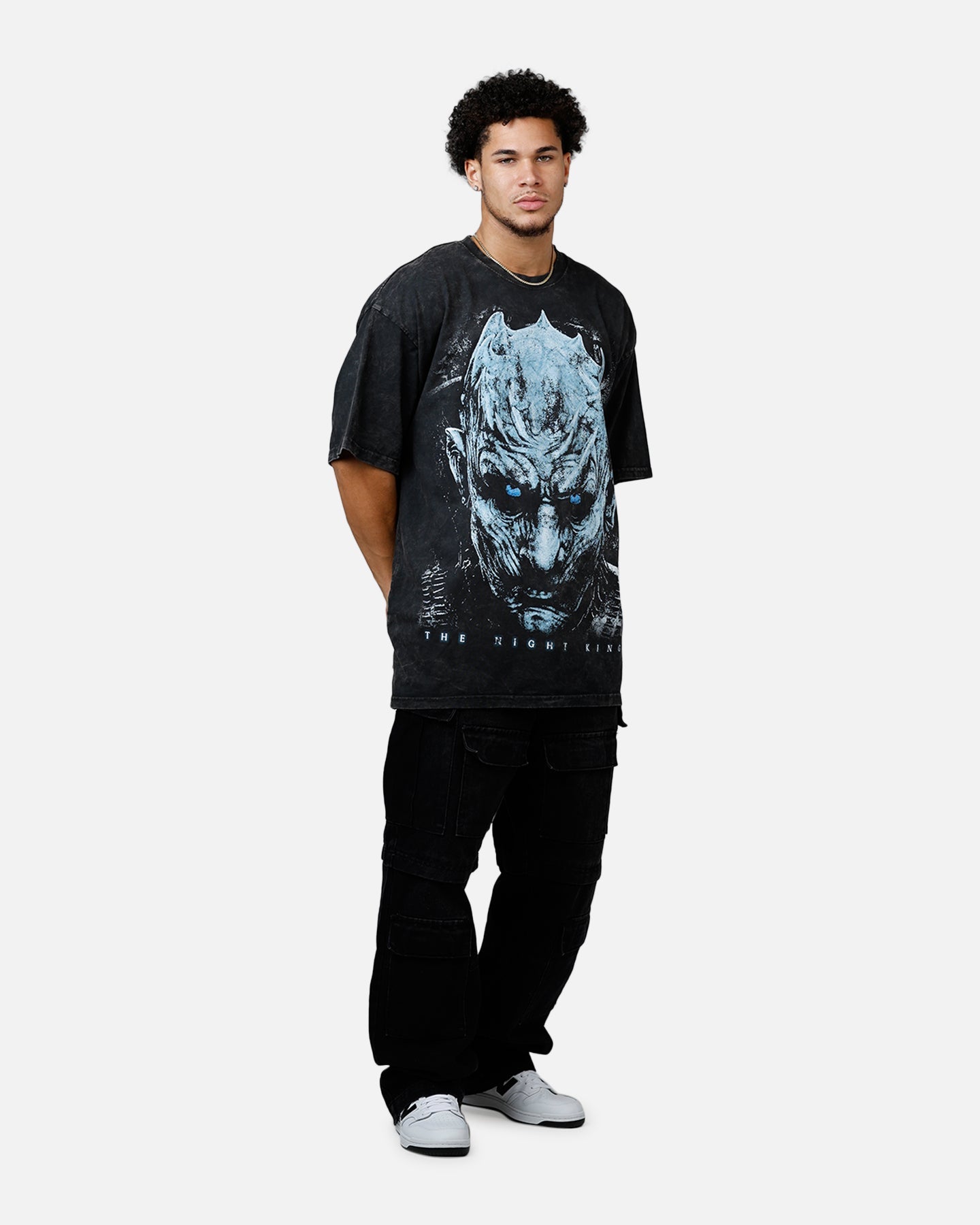 Goat Crew X Game Of Thrones Night Kings Vintage T-Shirt Black Acidwash