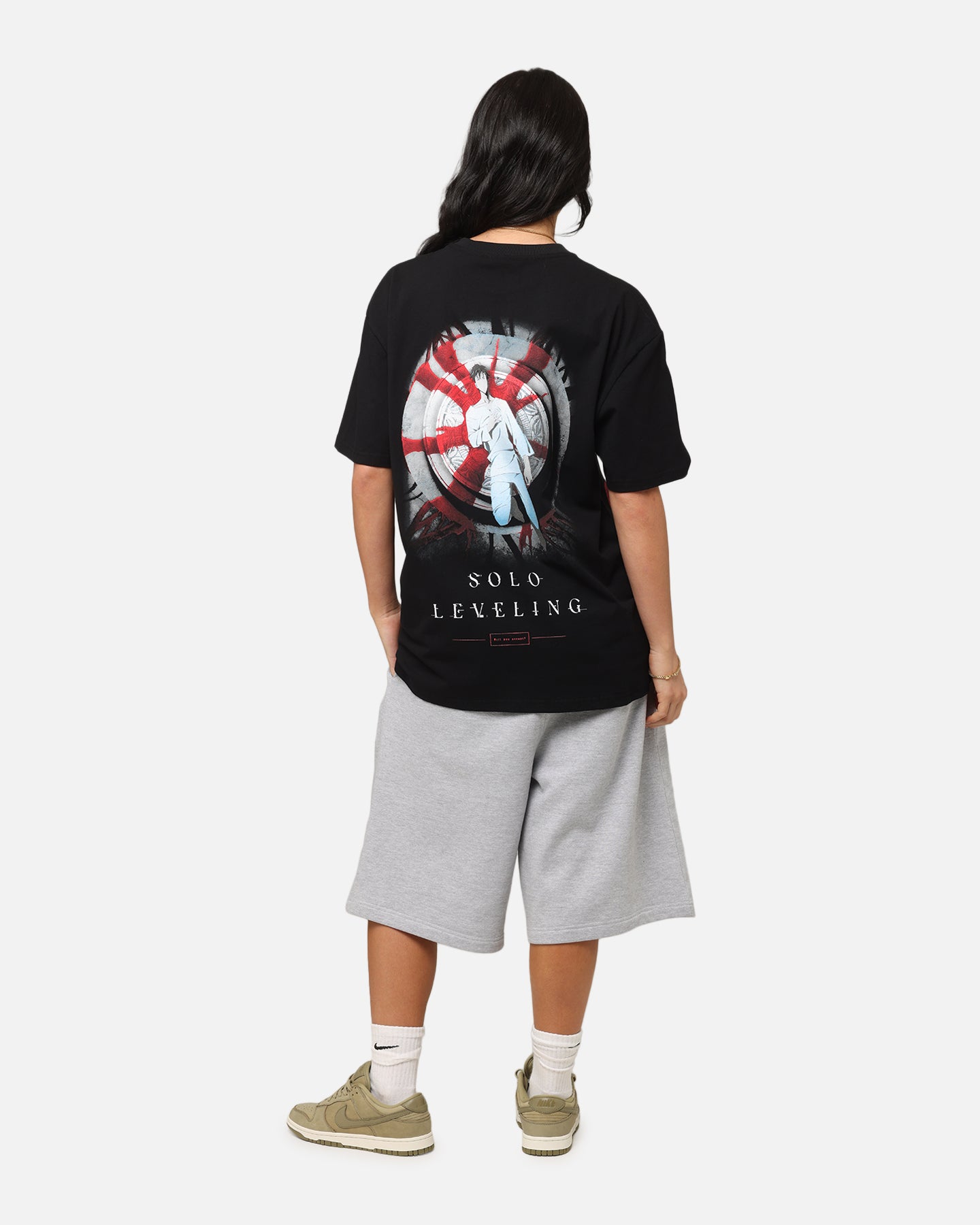 Goat Crew X Solo Leveling Solo Leveling Heavy T-Shirt Black Style001