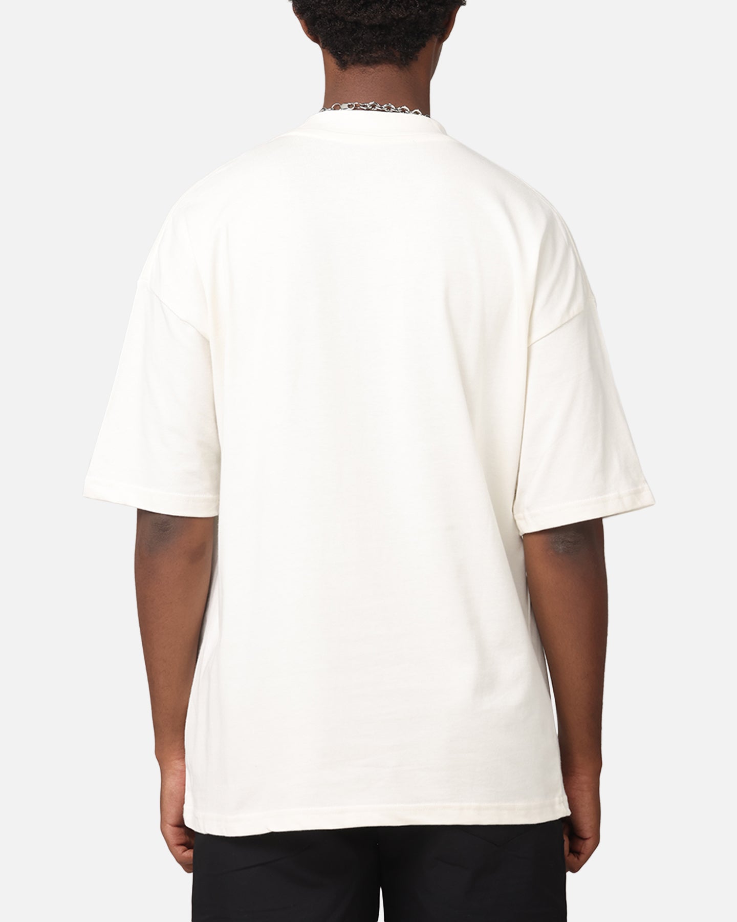 Carre Rosebud Mock Neck T-Shirt Off White