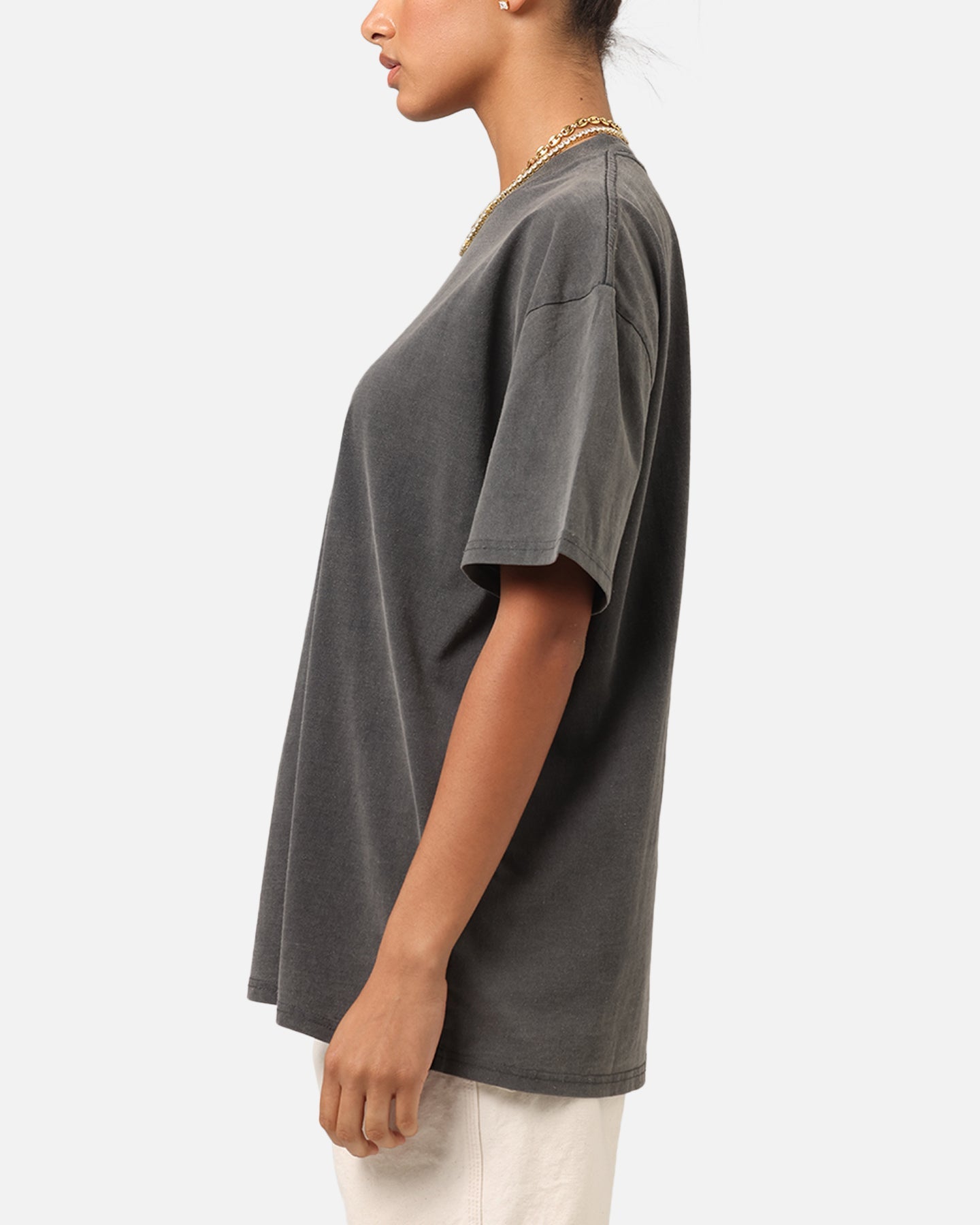Culture Kings Boxy T-Shirt Black Wash Style001
