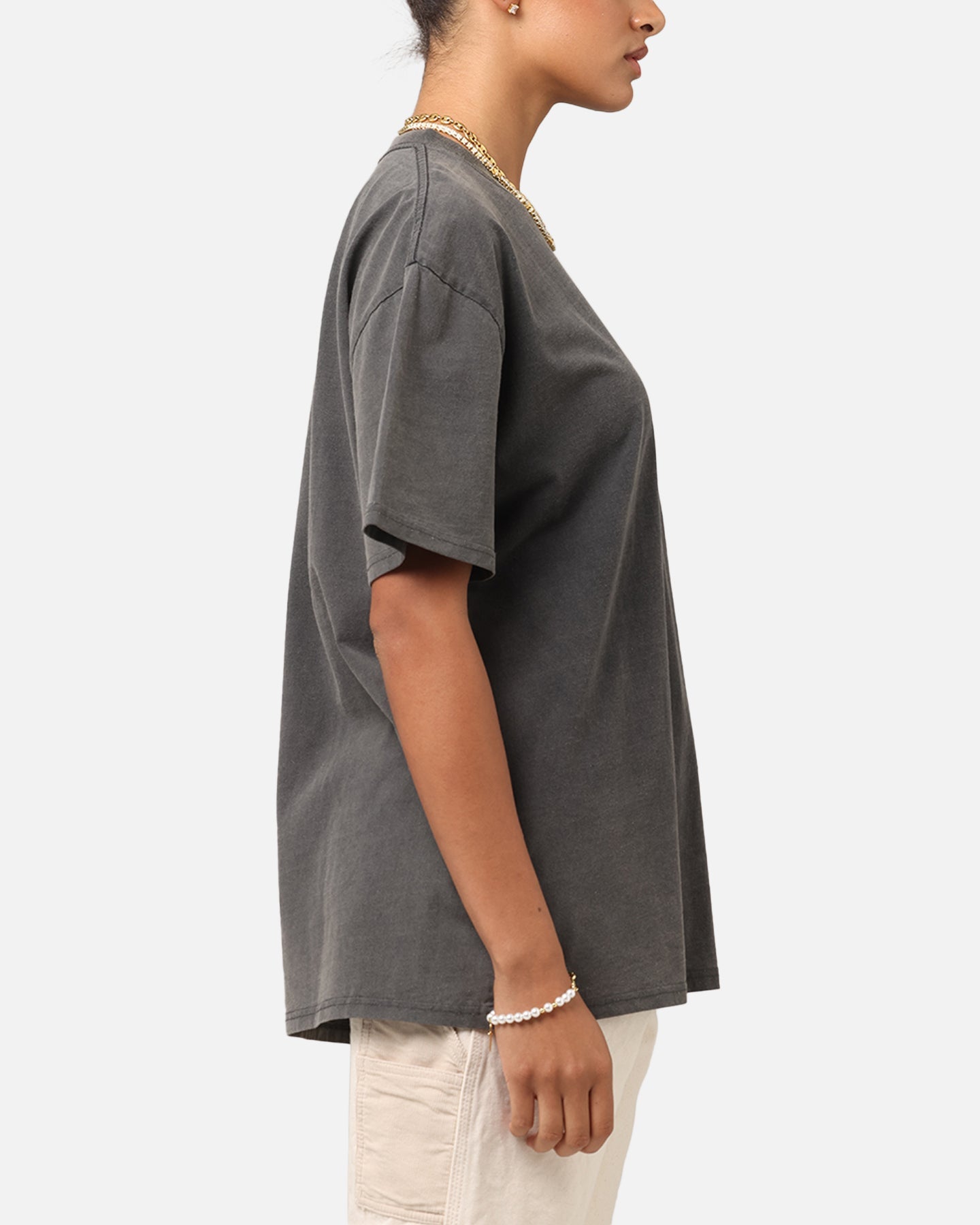Culture Kings Boxy T-Shirt Black Wash Style001