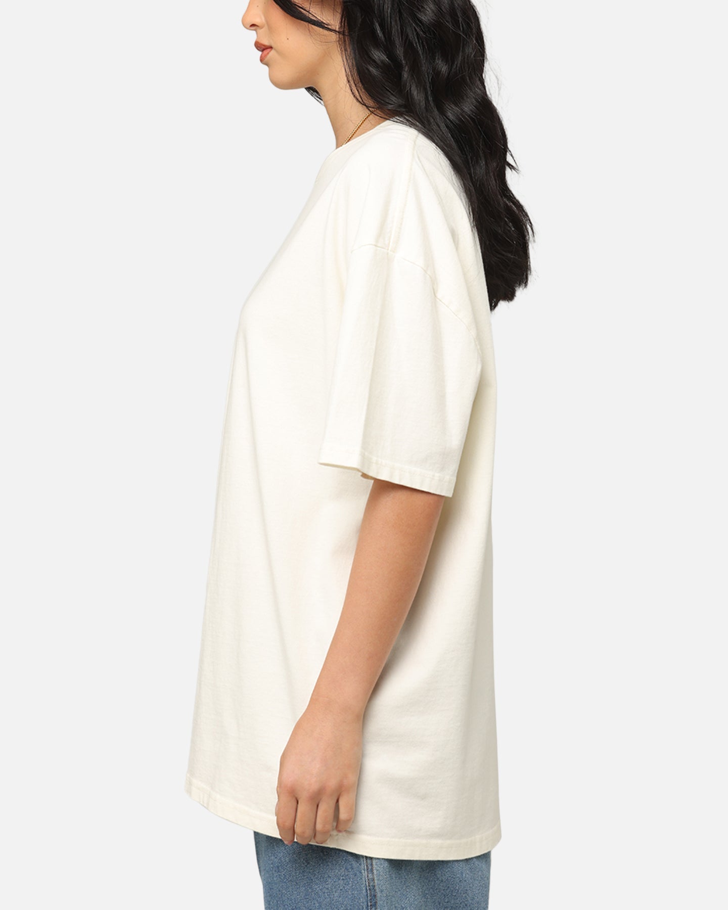Culture Kings Boxy T-Shirt Off White Style001