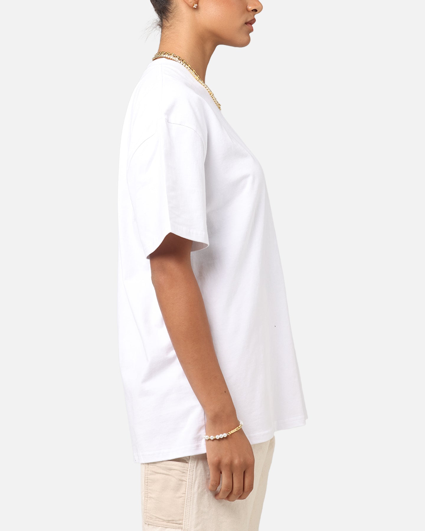 Culture Kings Boxy T-Shirt White Style001