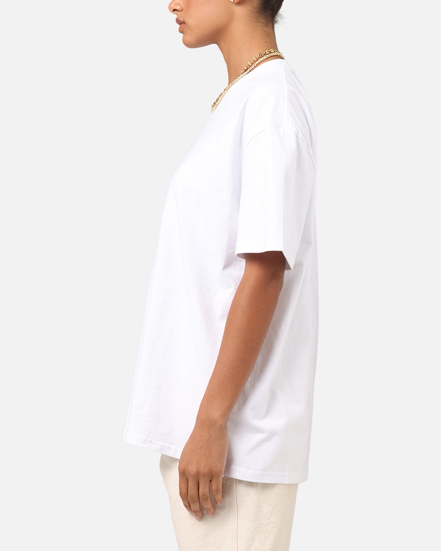 Culture Kings Boxy T-Shirt White Style001