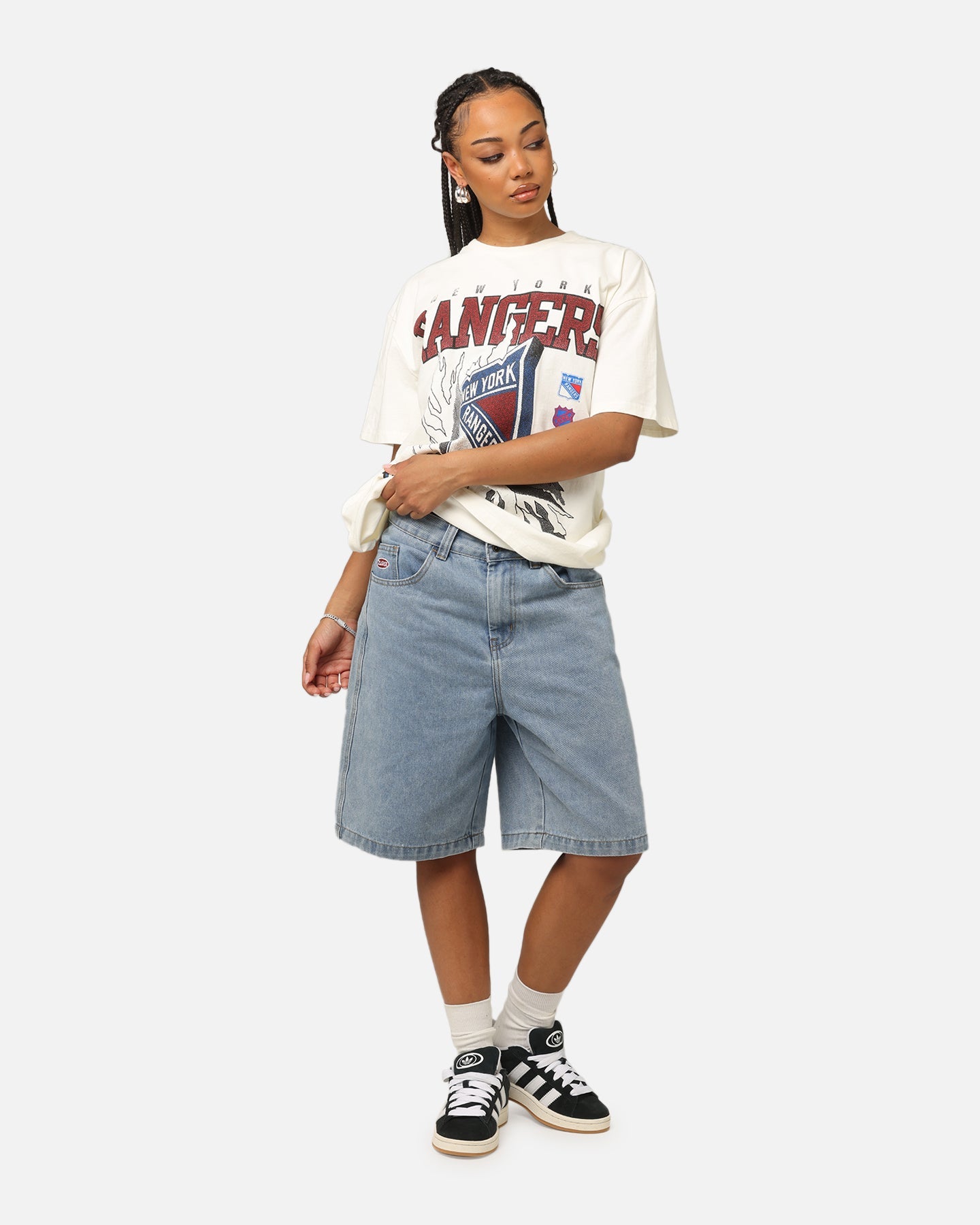 Culture Kings New York Rangers Heavy T-Shirt Off White Style001