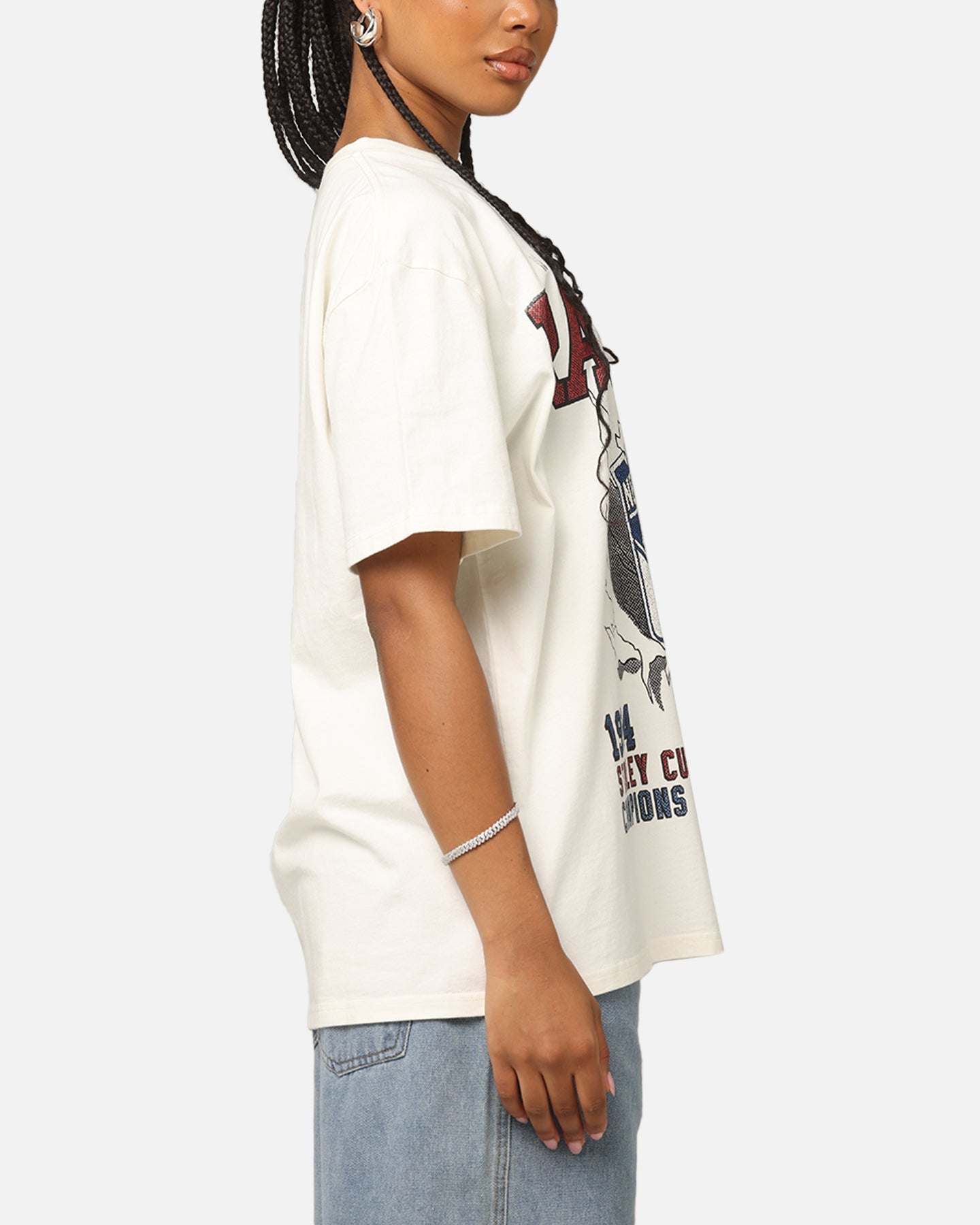 Culture Kings New York Rangers Heavy T-Shirt Off White Style001